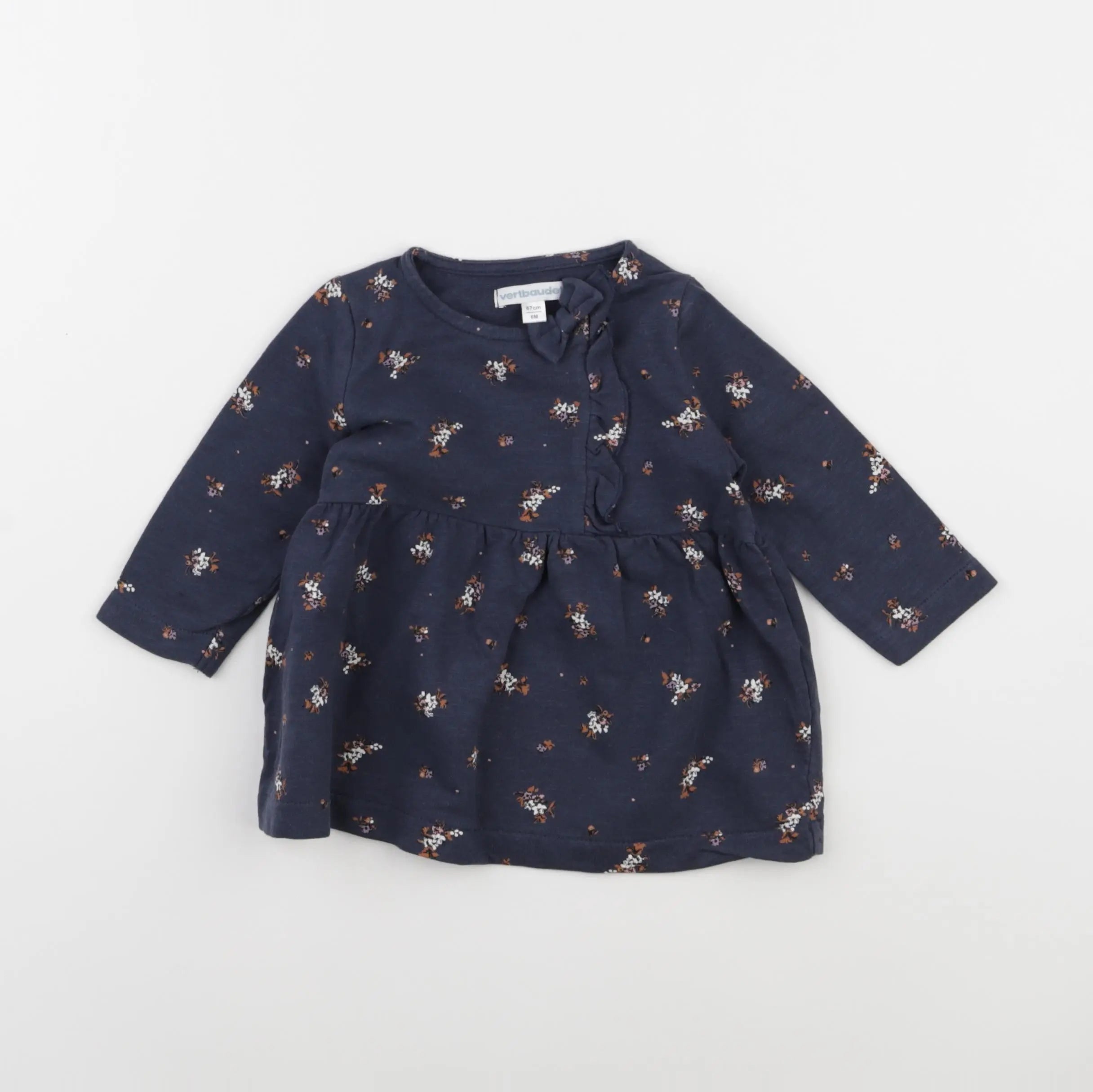 Vertbaudet - robe bleu - 6 mois