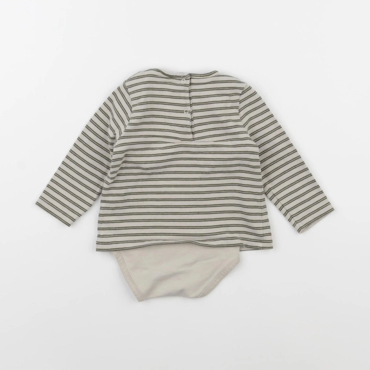 Vertbaudet - body tee-shirt vert - 6 mois