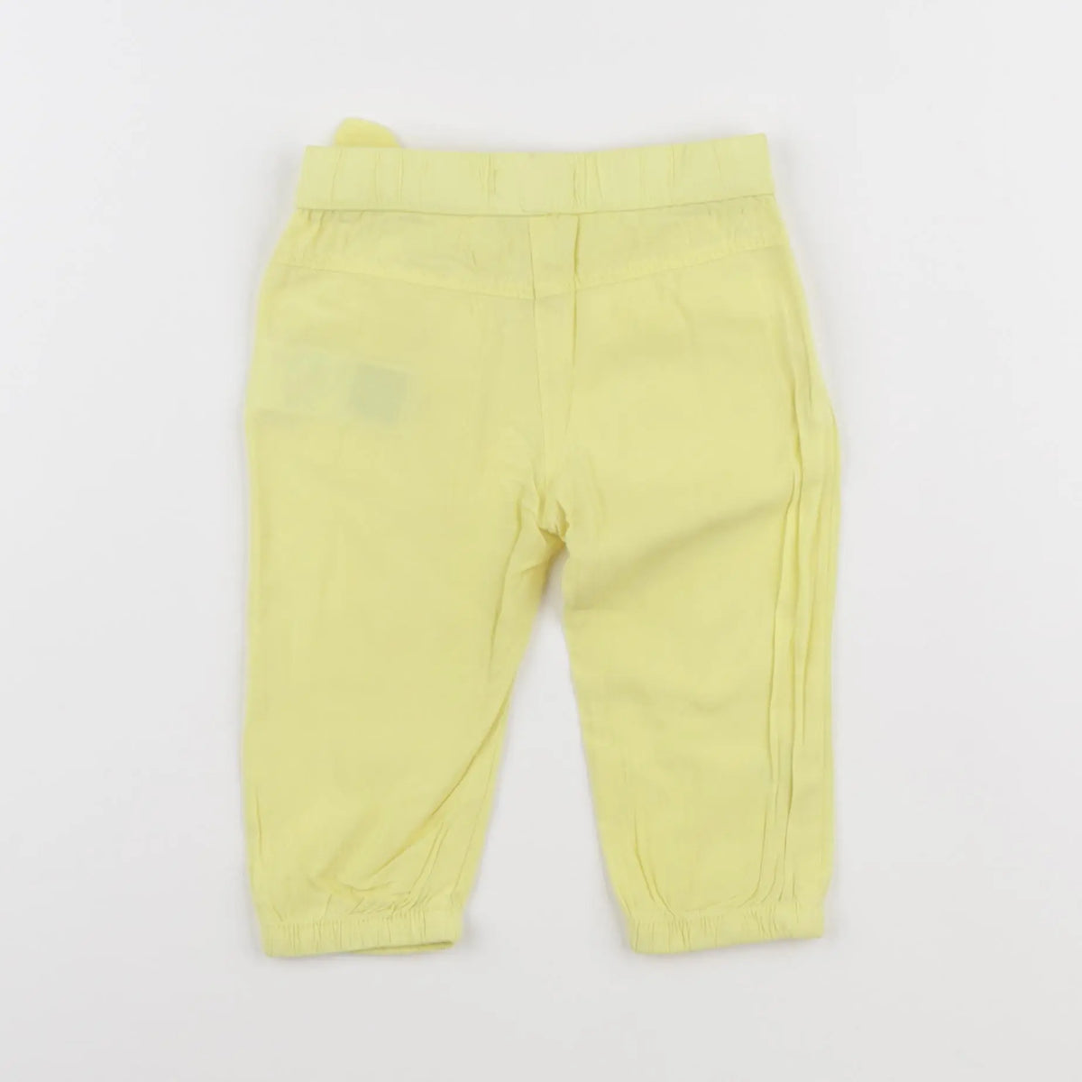Vertbaudet - pantalon jaune - 9 mois