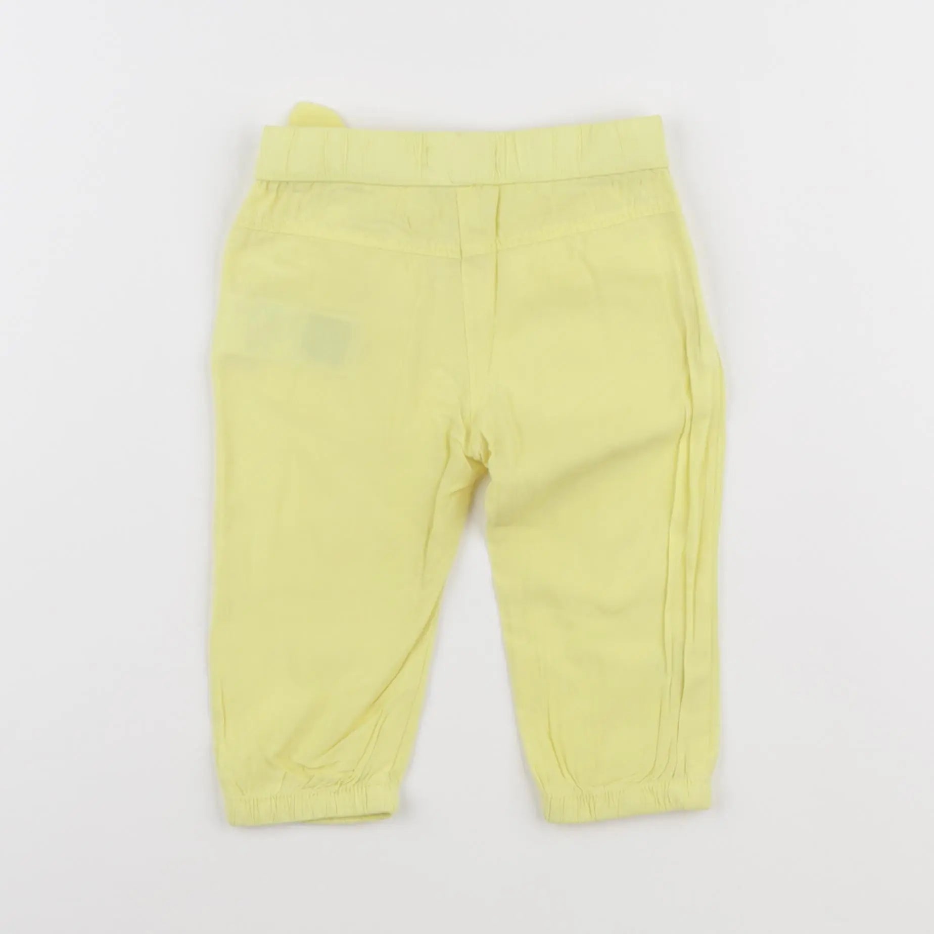 Vertbaudet - pantalon jaune - 9 mois