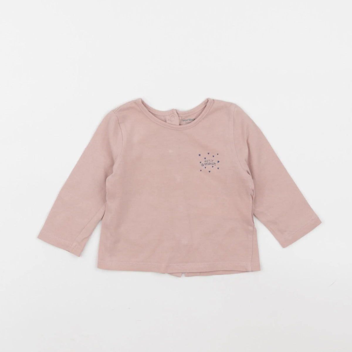 Vertbaudet - tee-shirt rose - 3 mois