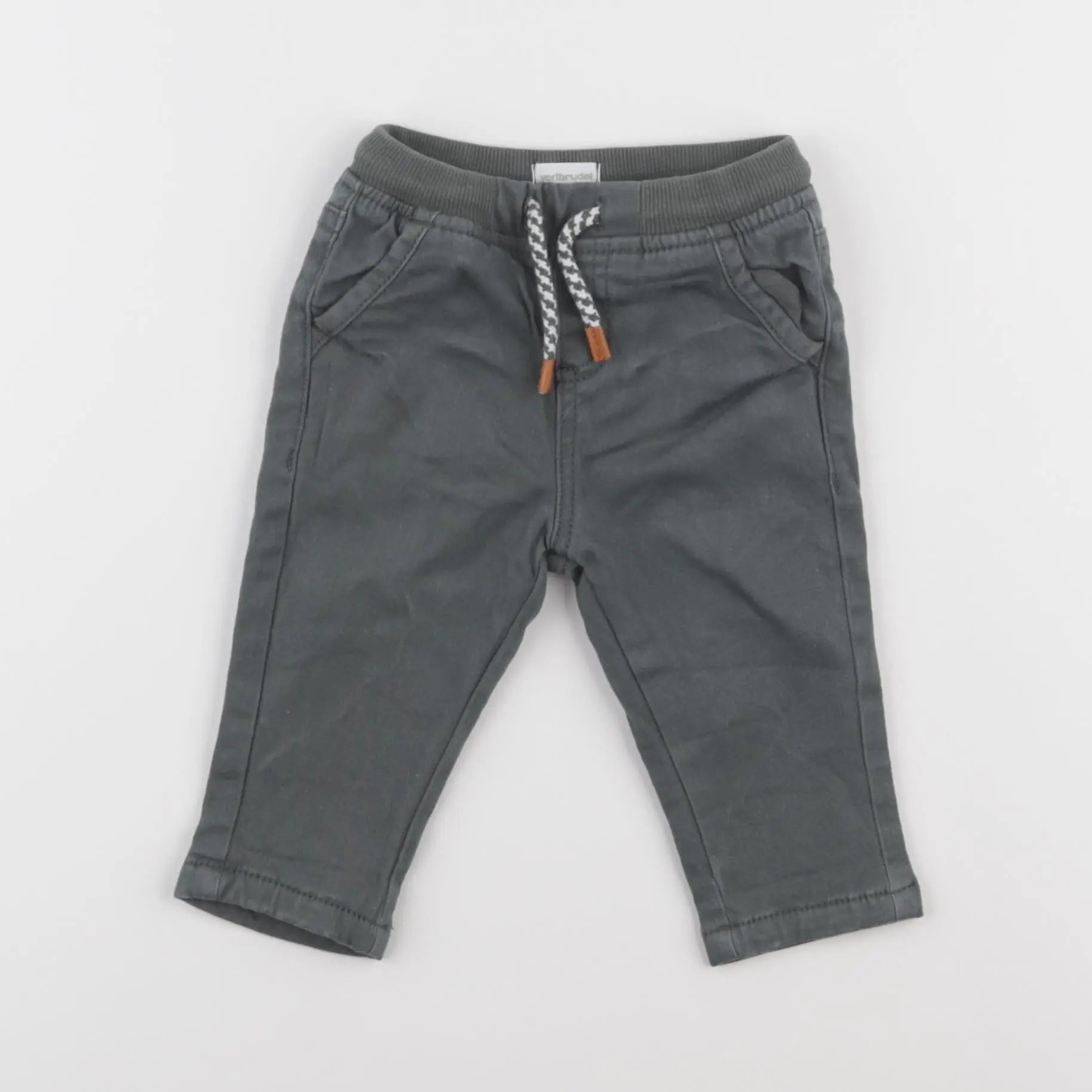 Vertbaudet - pantalon vert - 6 mois