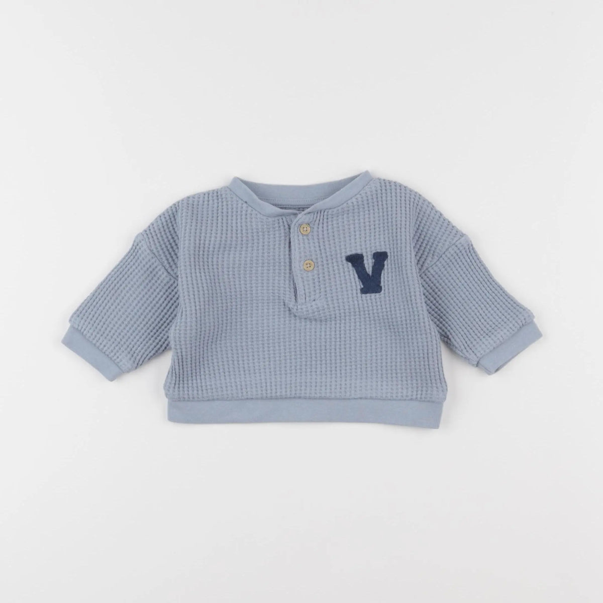 Vertbaudet - sweat bleu - 3 mois
