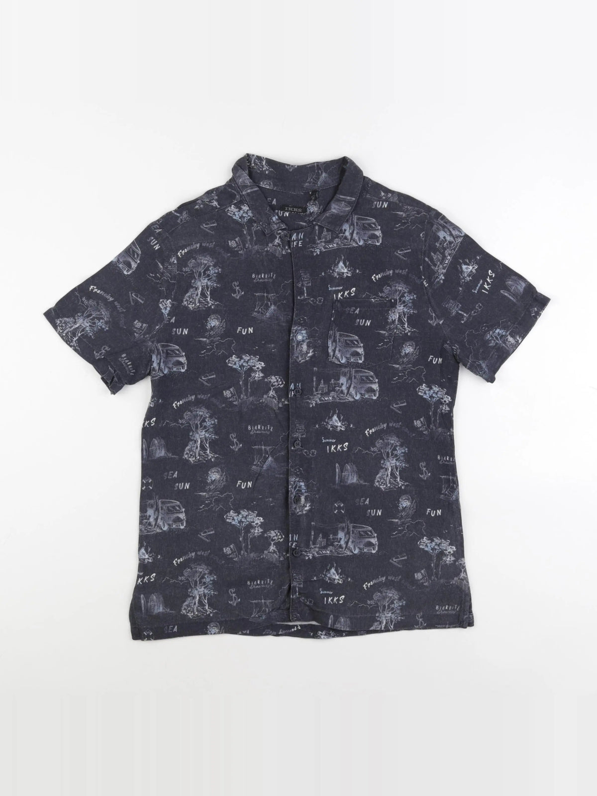 IKKS - chemise gris - 14 ans
