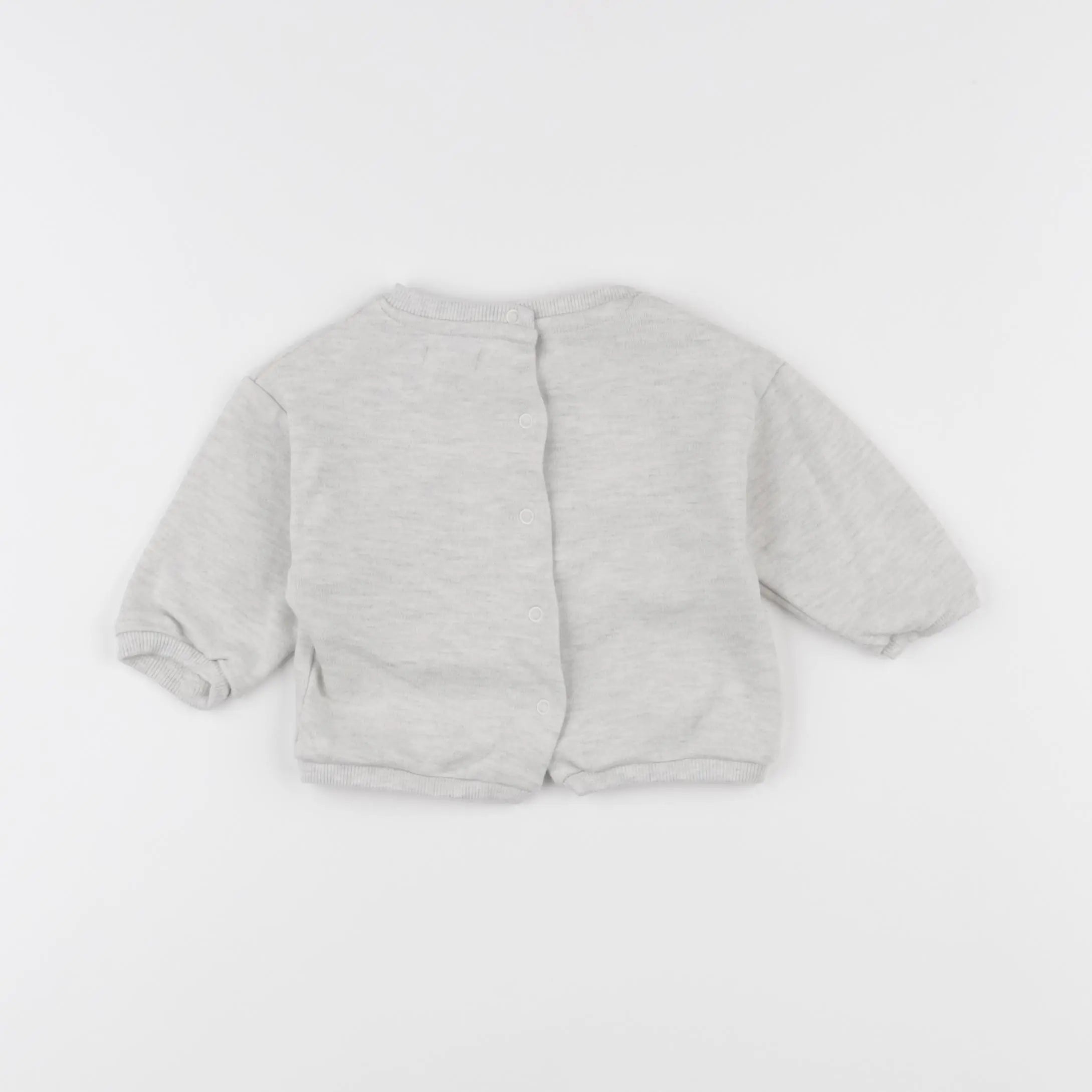 Vertbaudet - sweat gris - 6 mois