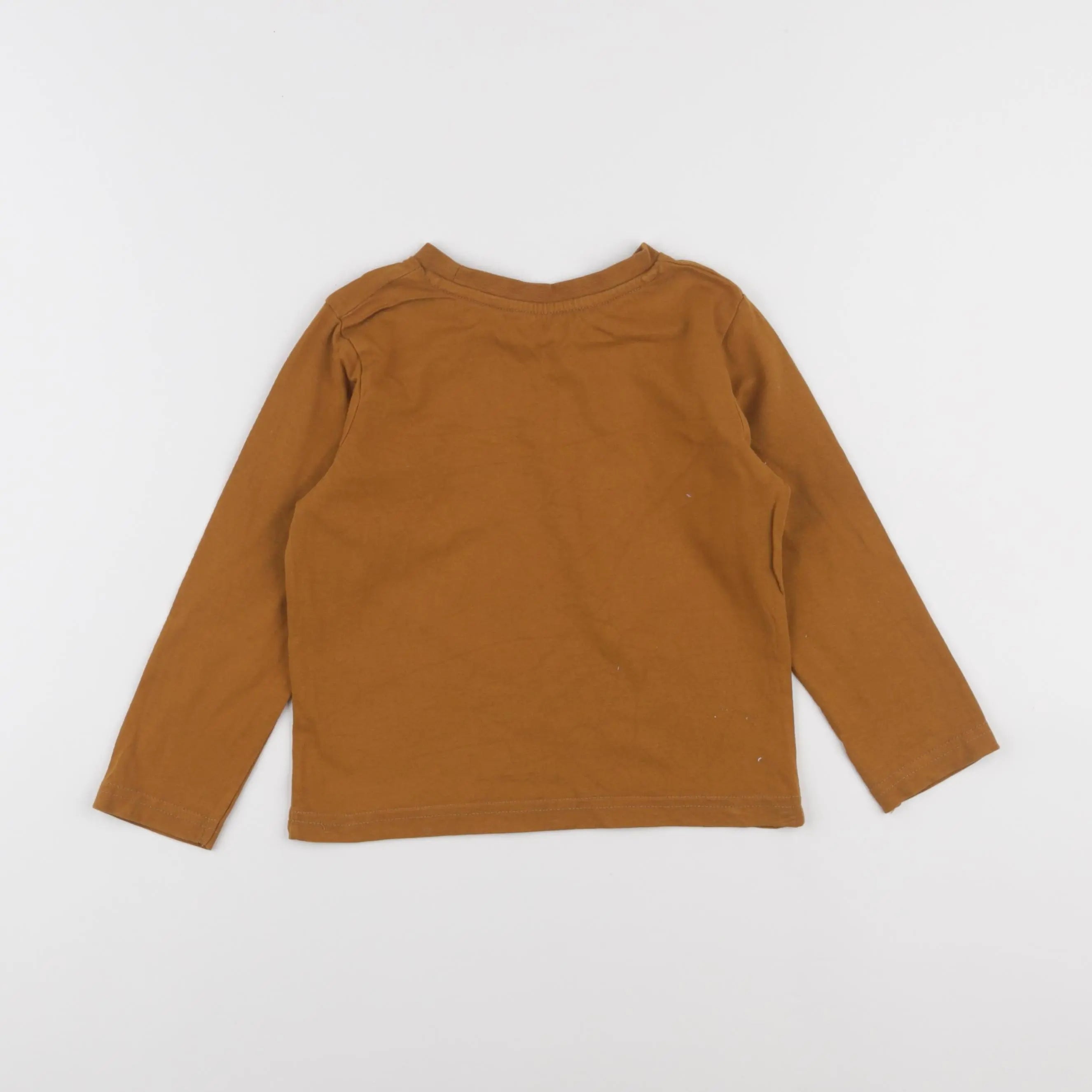 Vertbaudet - tee-shirt marron - 4 ans