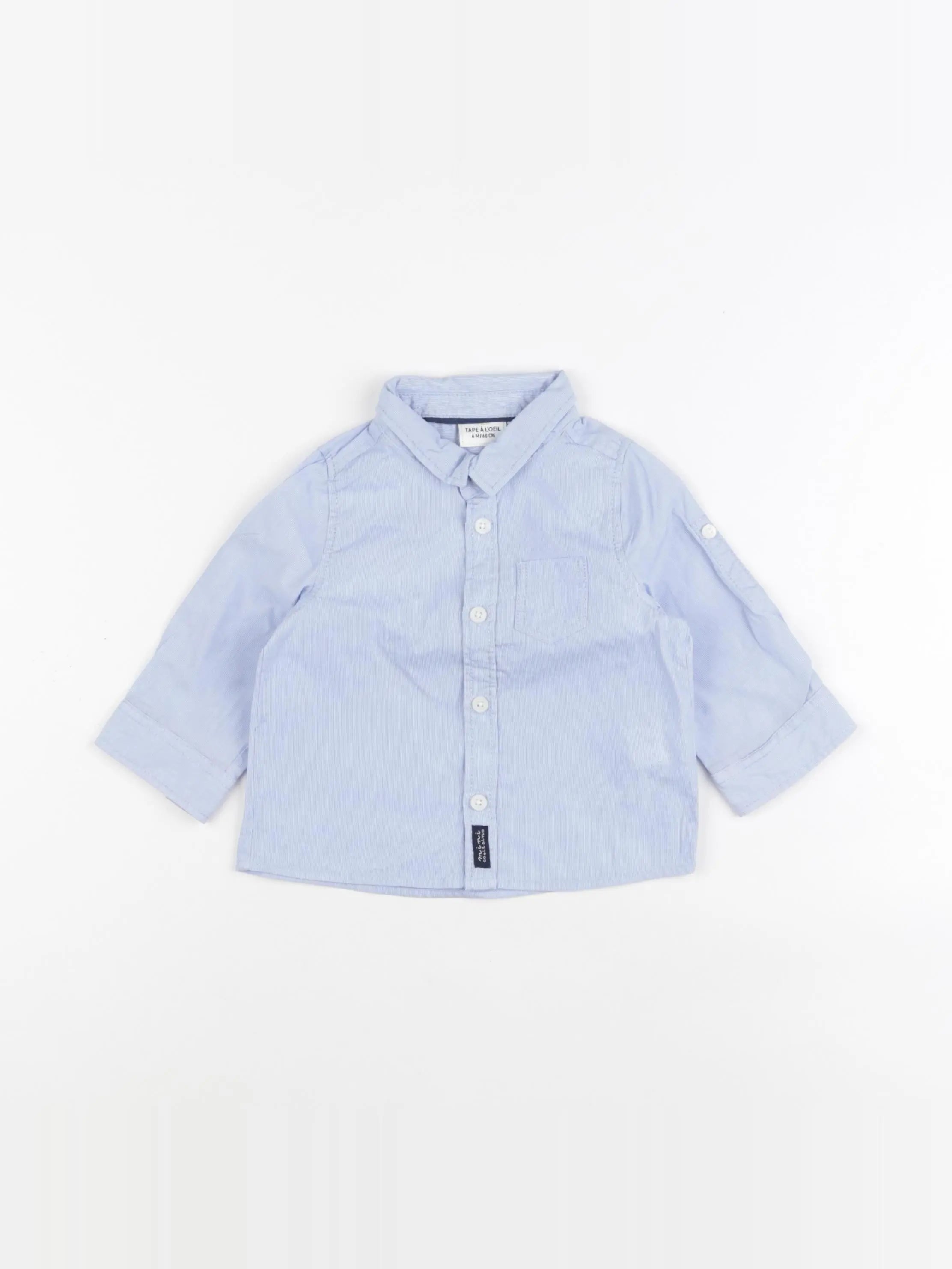 Tape à l'oeil - chemise bleu - 6 mois