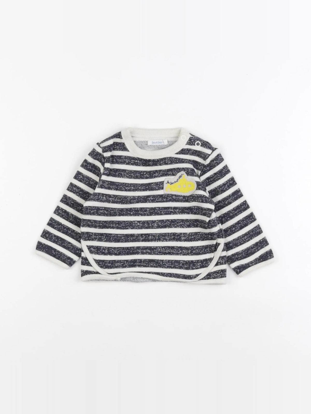 Boutchou - sweat bleu - 6 mois