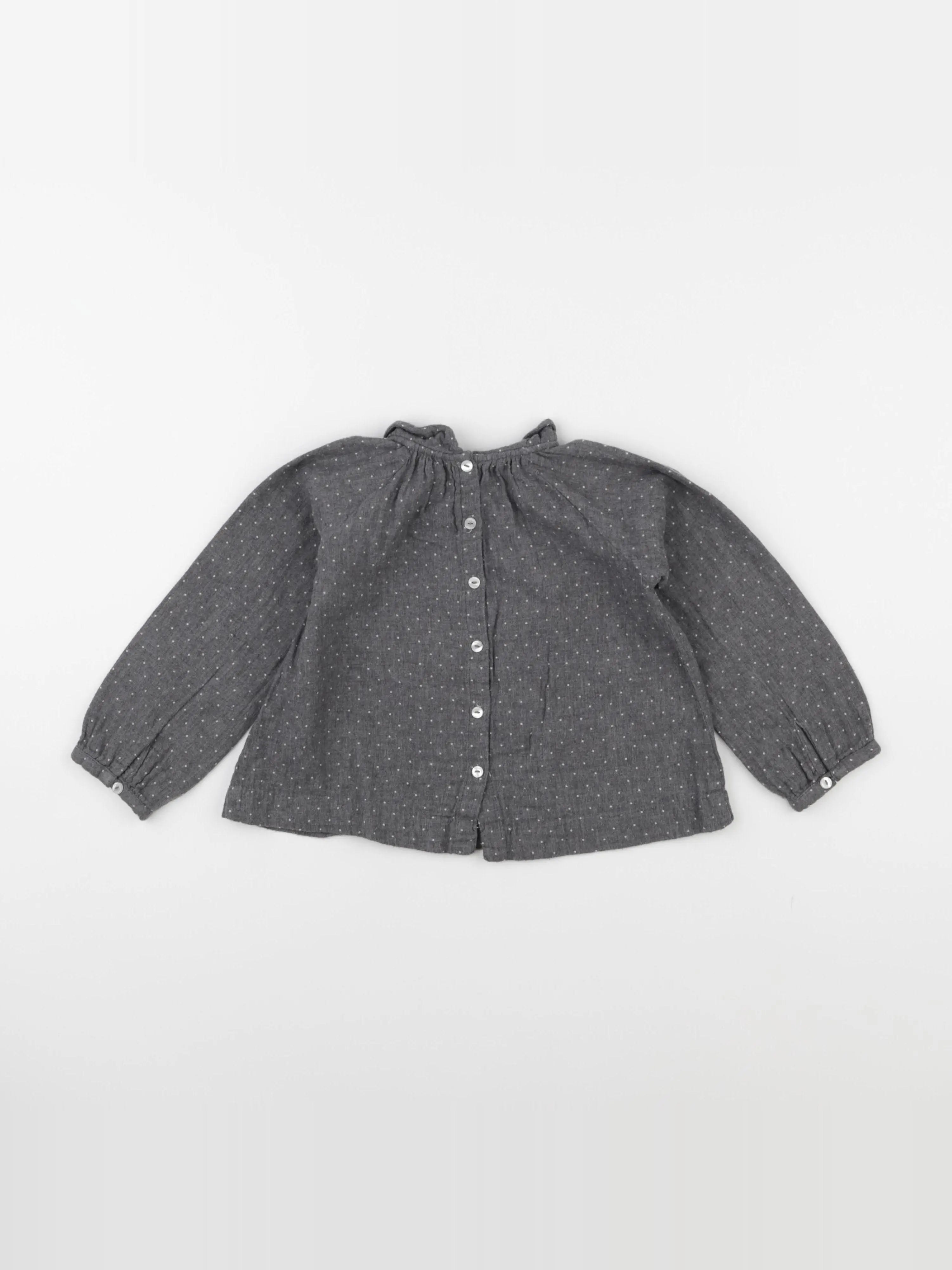 Jacadi - blouse gris - 24 mois