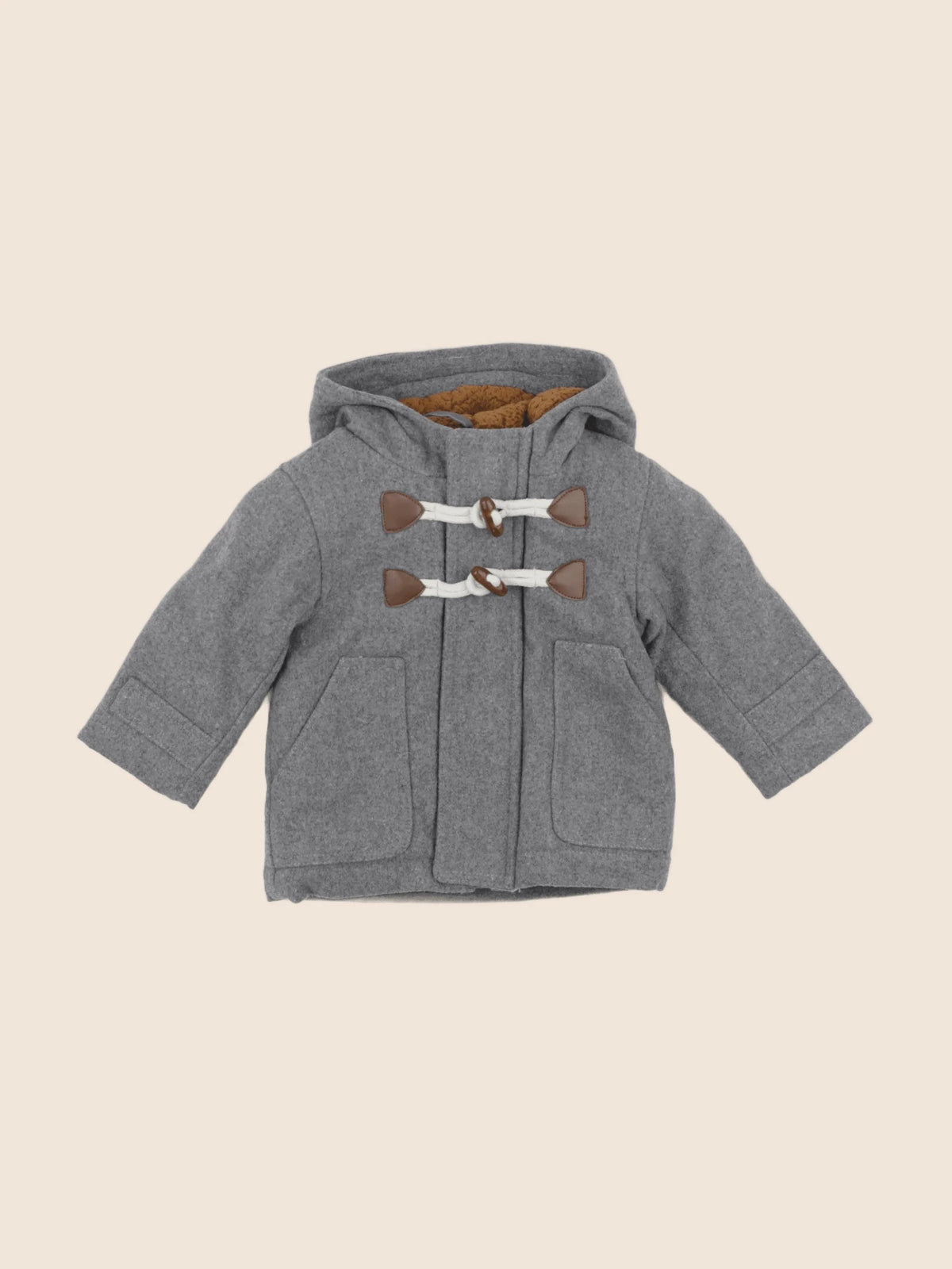 Vertbaudet - veste doublé gris - 9 mois