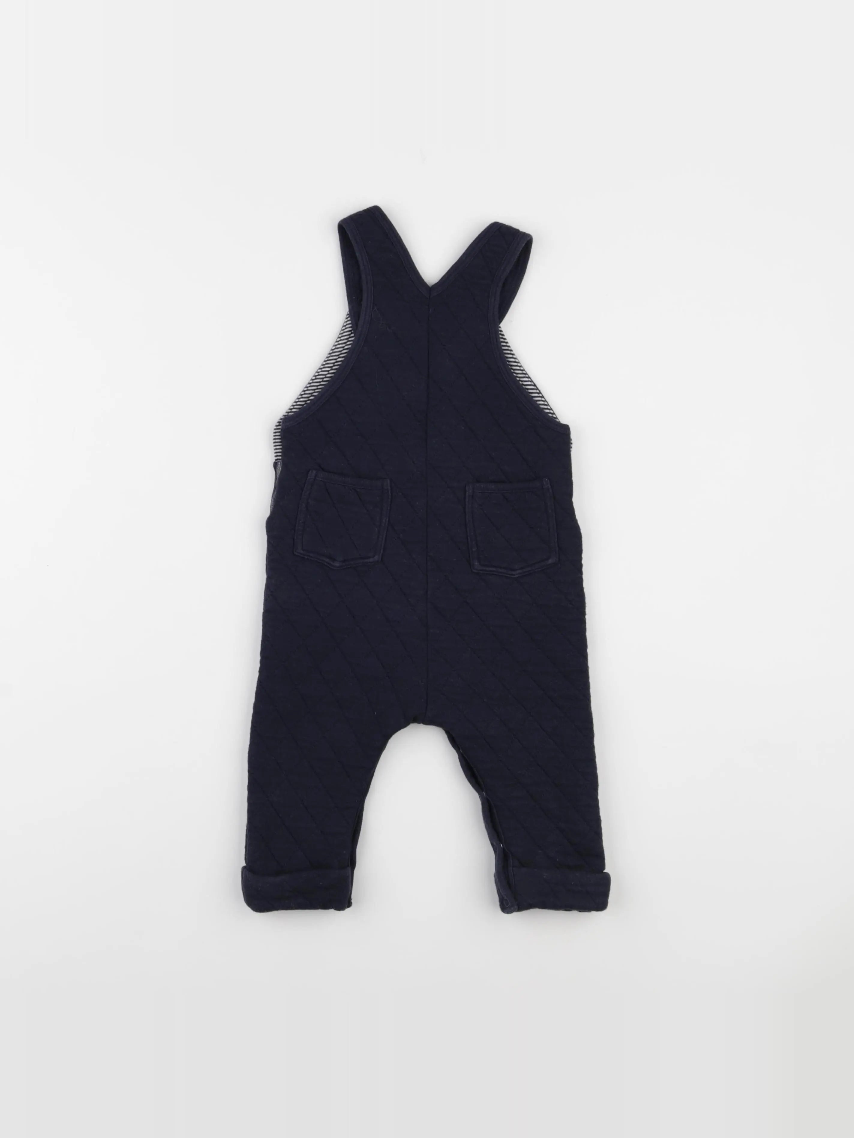 Petit Bateau - salopette bleu - 12 mois