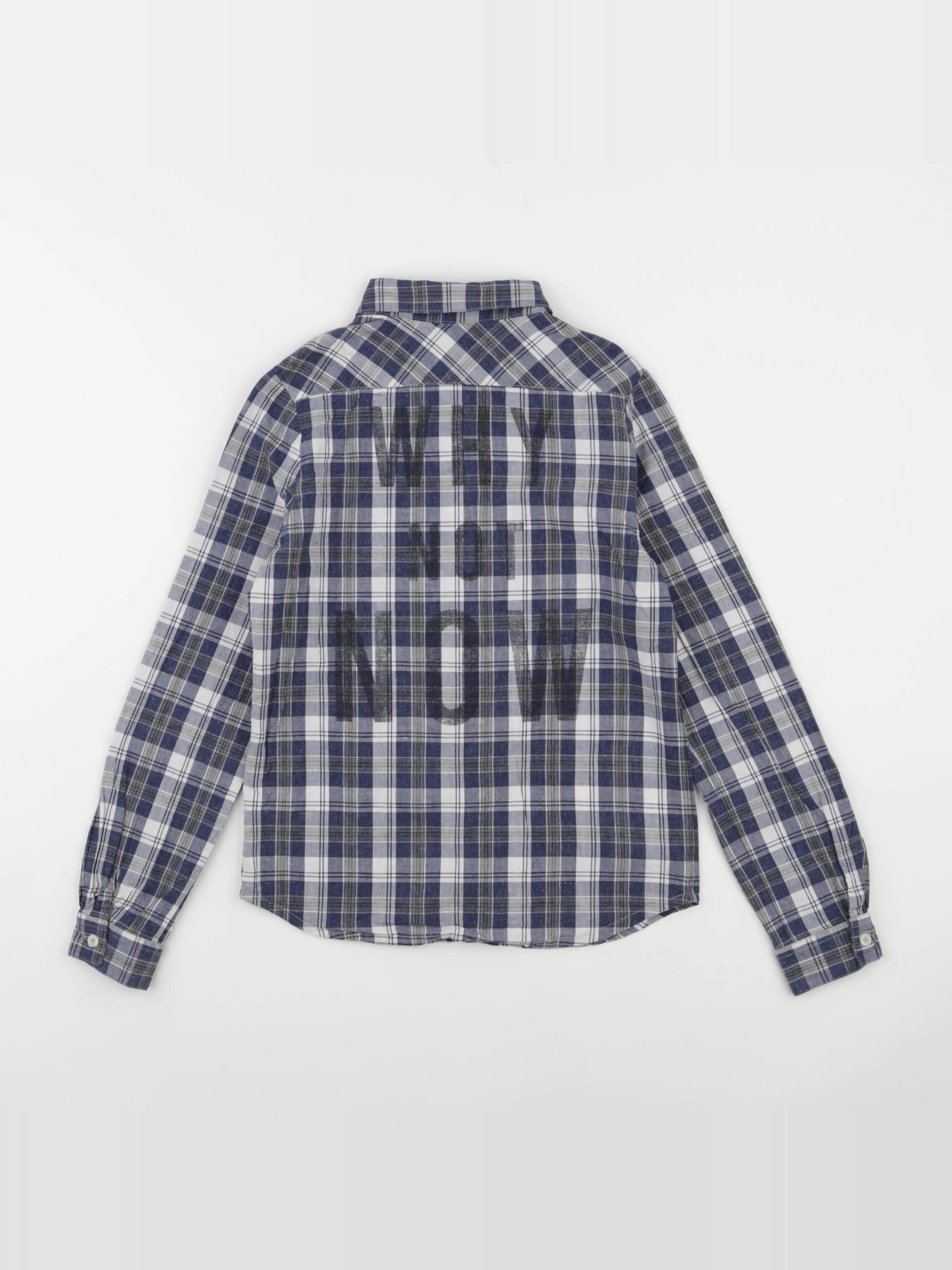 IKKS - chemise imprimé au dos bleu - 10 ans
