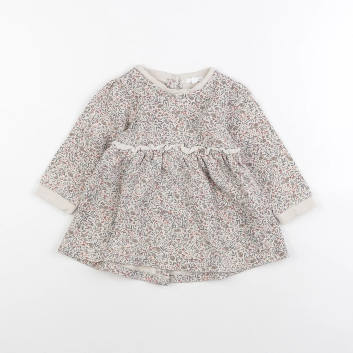 Vertbaudet - robe beige - 12 mois