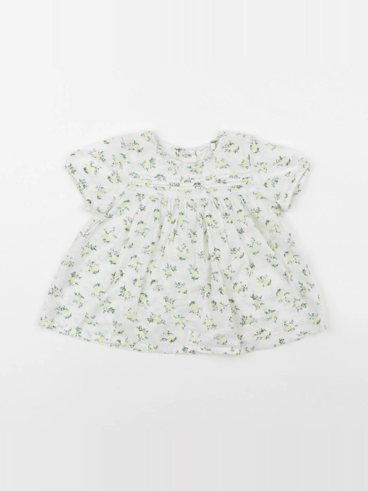 Boutchou - blouse blanc, jaune - 12 mois