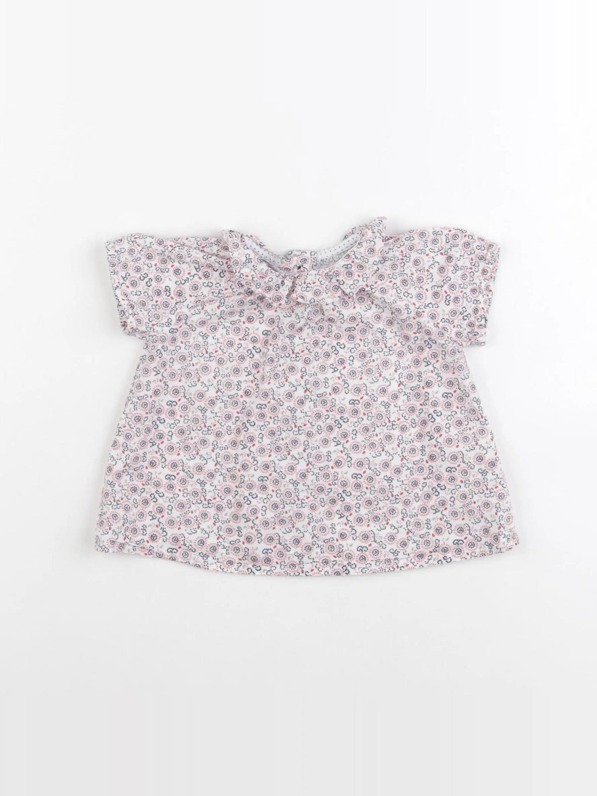 Petit Bateau - blouse rouge - 6 mois