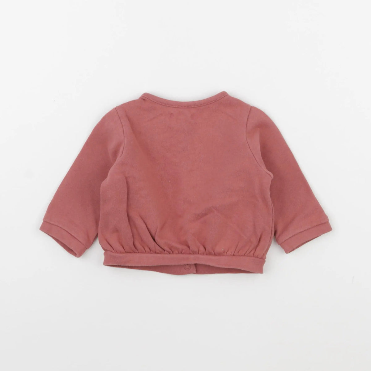 Vertbaudet - sweat rose - 6 mois