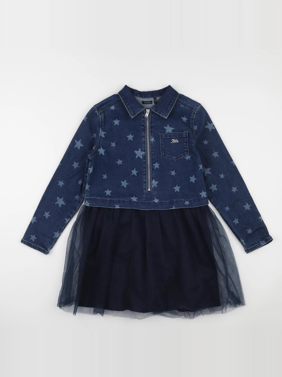 IKKS - robe bleu - 10 ans