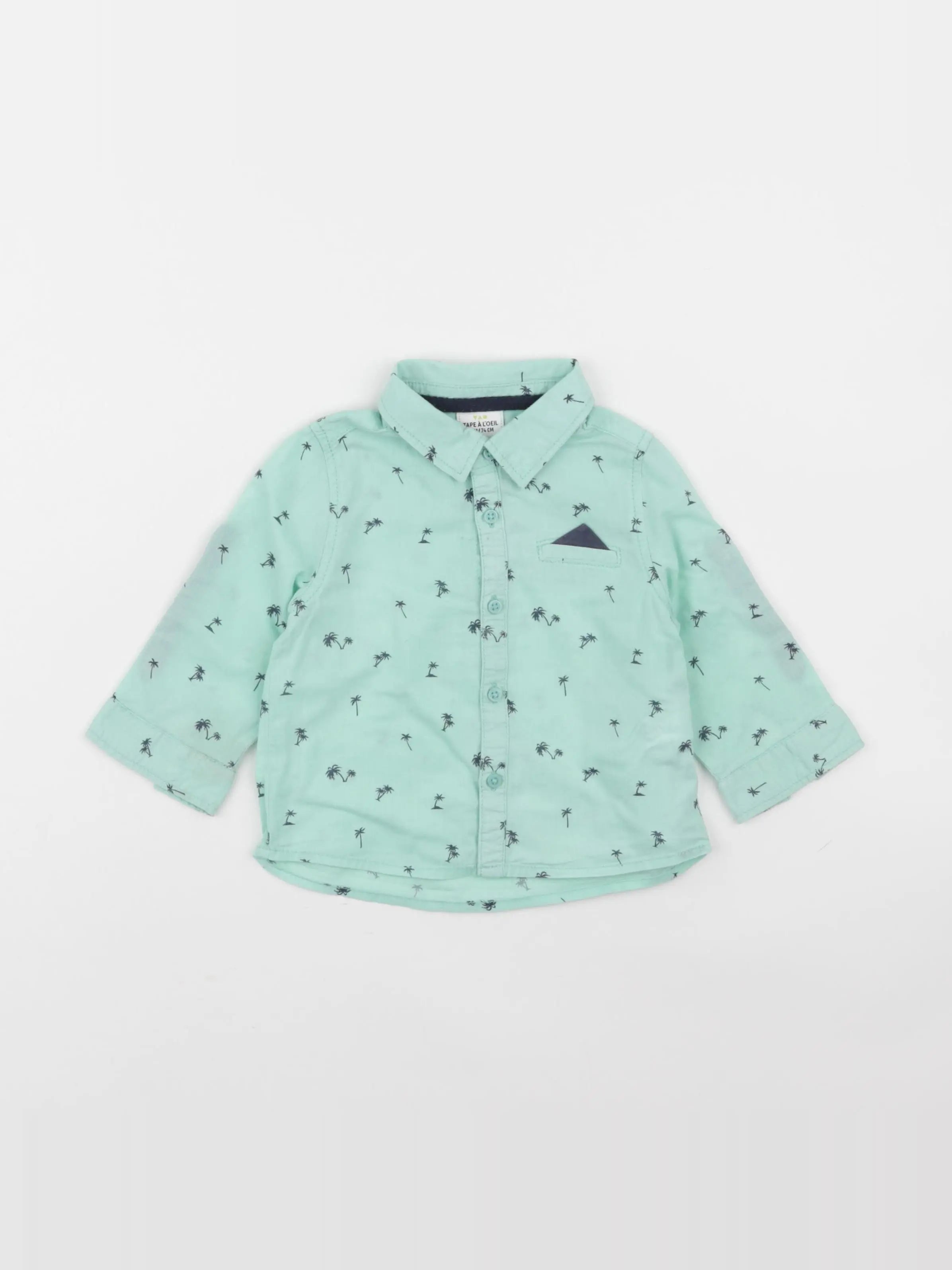 Tape à l'oeil - chemise vert - 12 mois