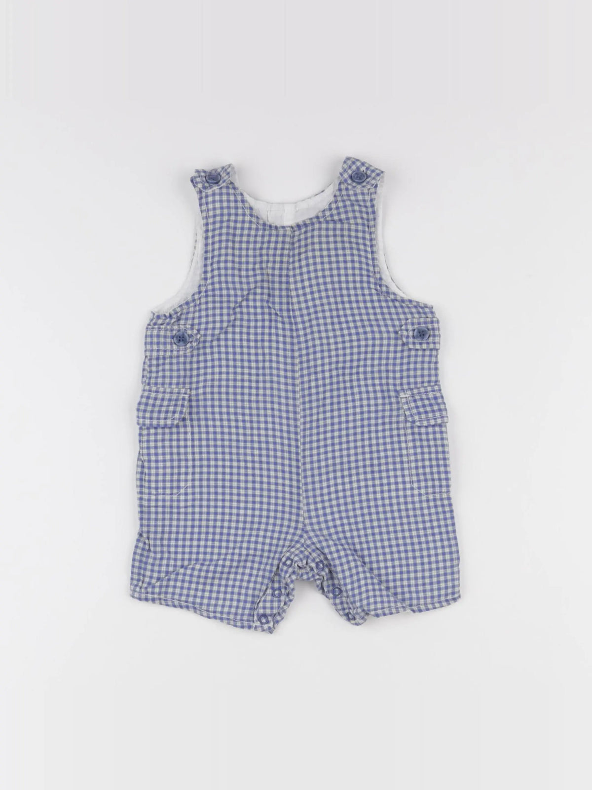 Natalys - salopette bleu - 6 mois