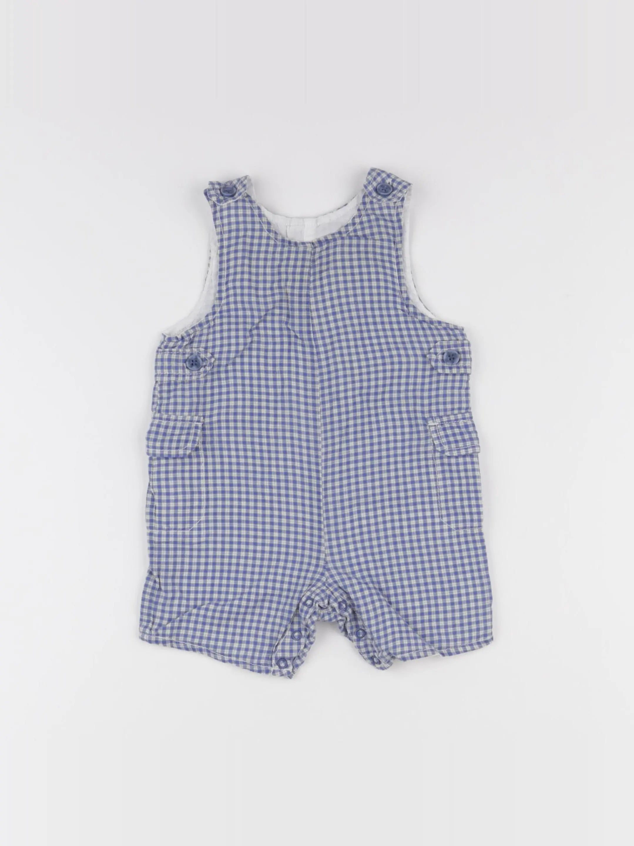 Natalys - salopette bleu - 6 mois