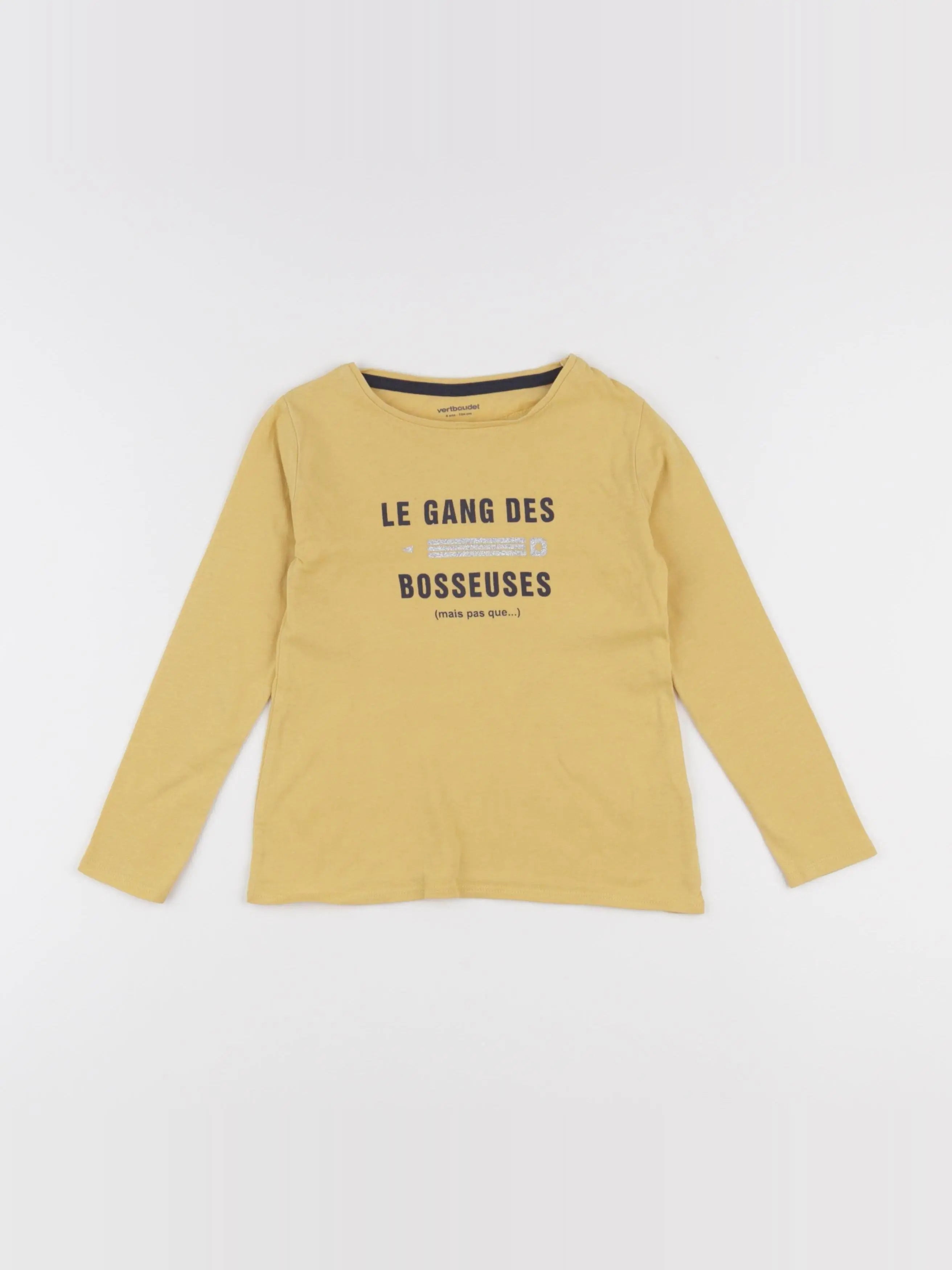 Vertbaudet - tee-shirt jaune - 4 ans