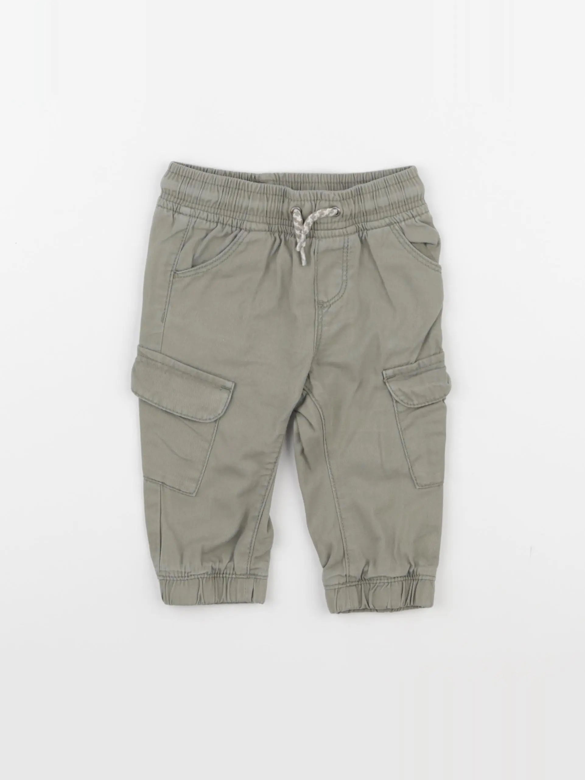 Vertbaudet - pantalon vert - 9 mois