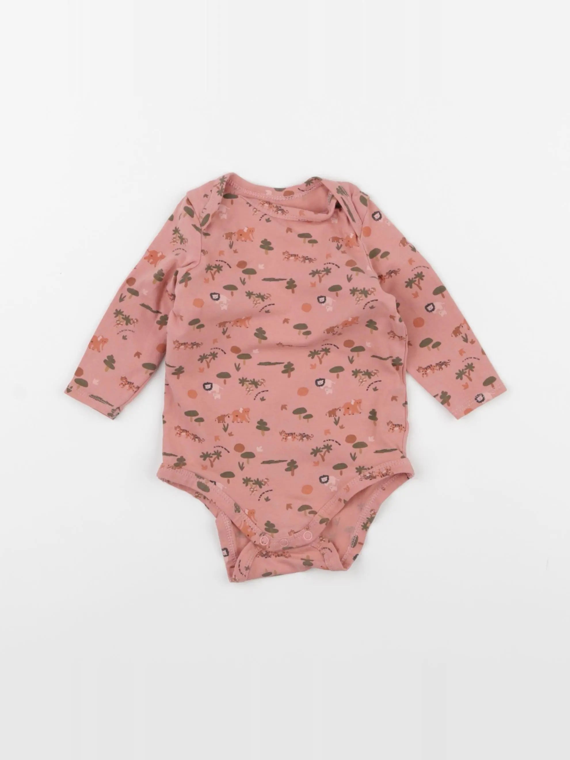Tape à l'oeil - body rose - 6 mois
