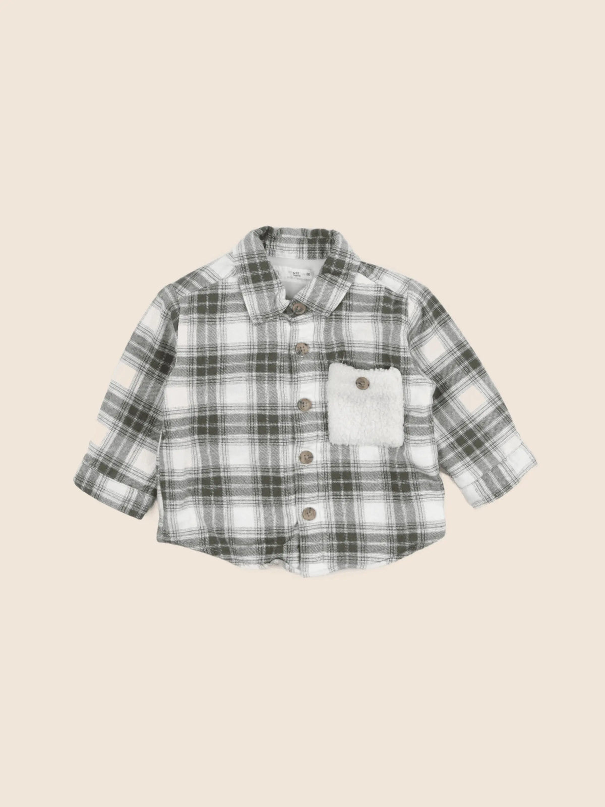 Zara - chemise vert - 9/12 mois