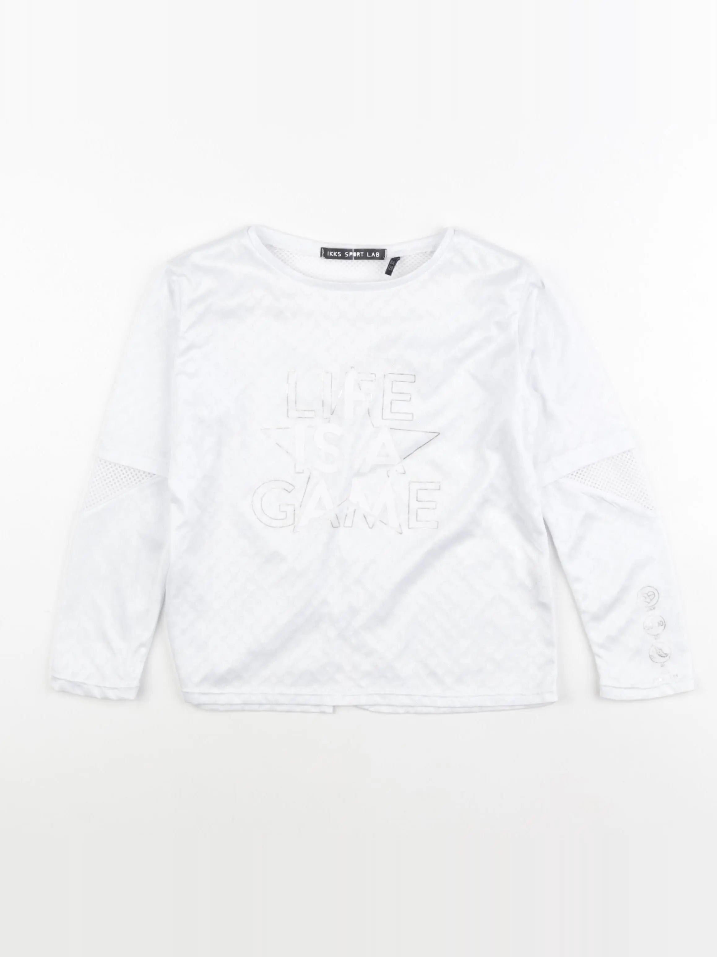 IKKS - tee-shirt blanc - 8 ans