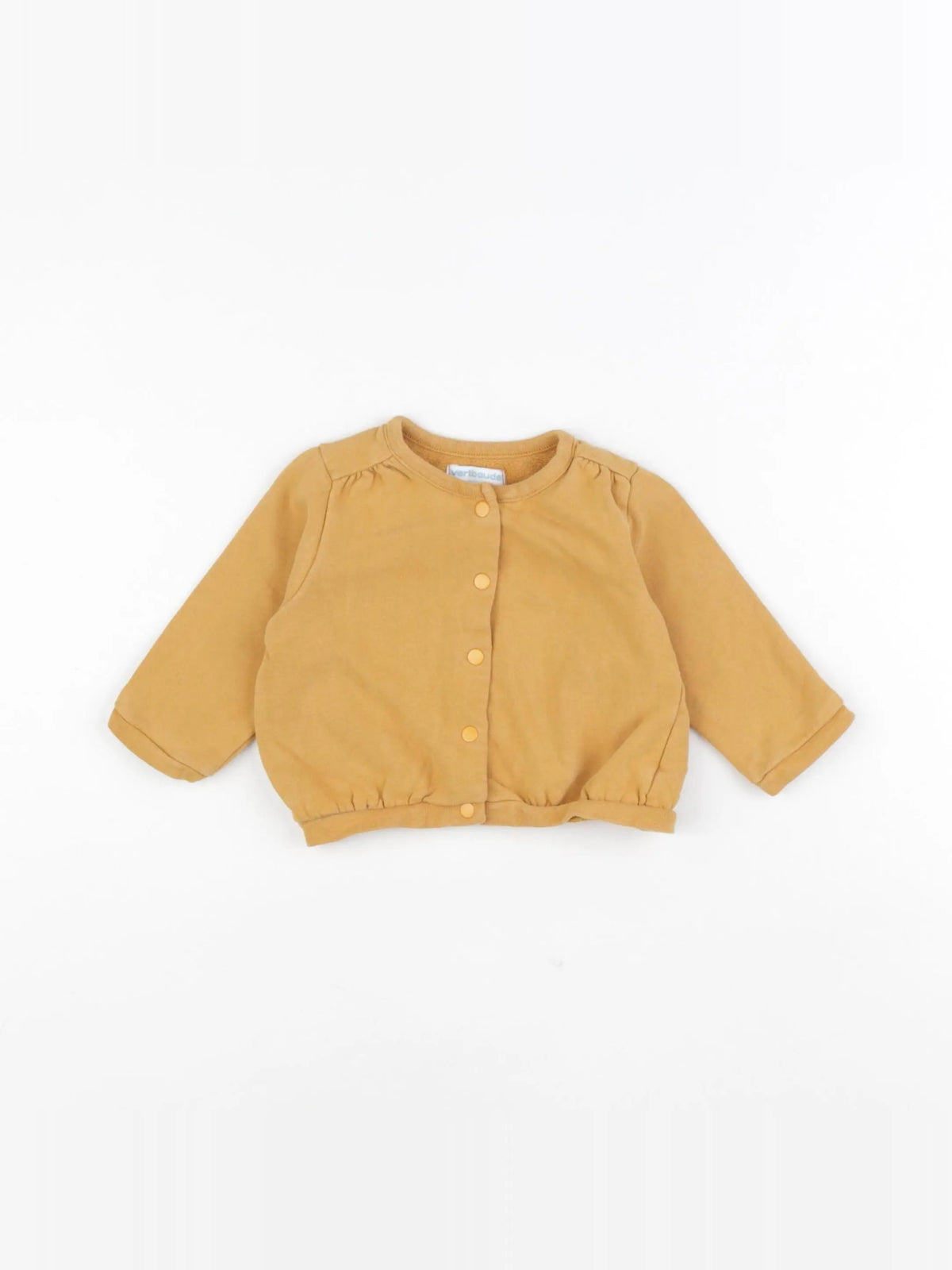 Vertbaudet - sweat marron - 12 mois