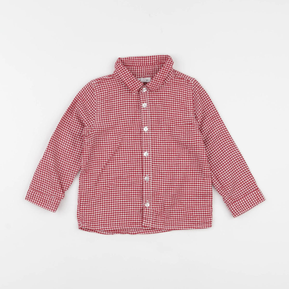 Vertbaudet - chemise rouge - 2 ans