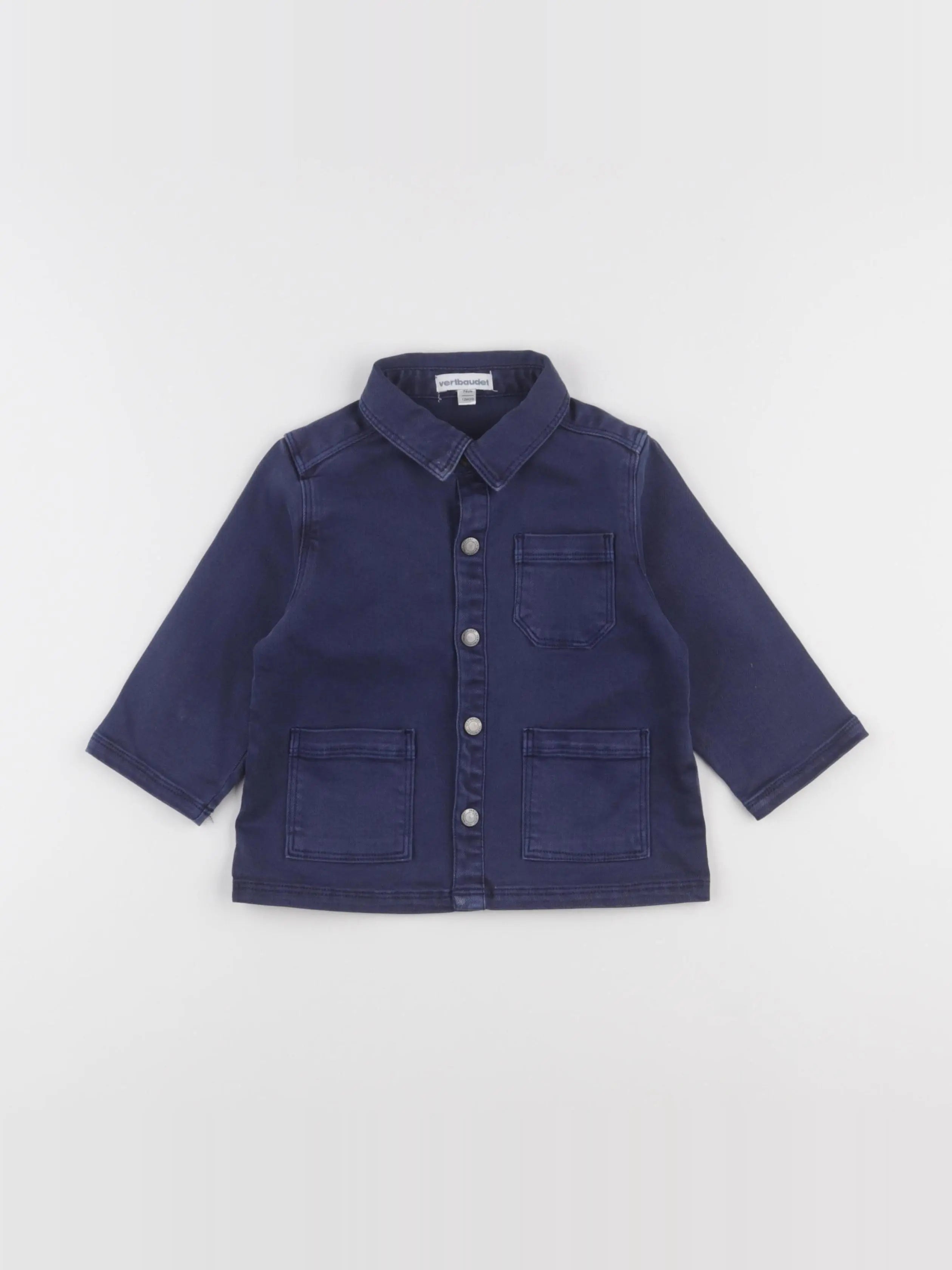 Vertbaudet - veste bleu - 12 mois