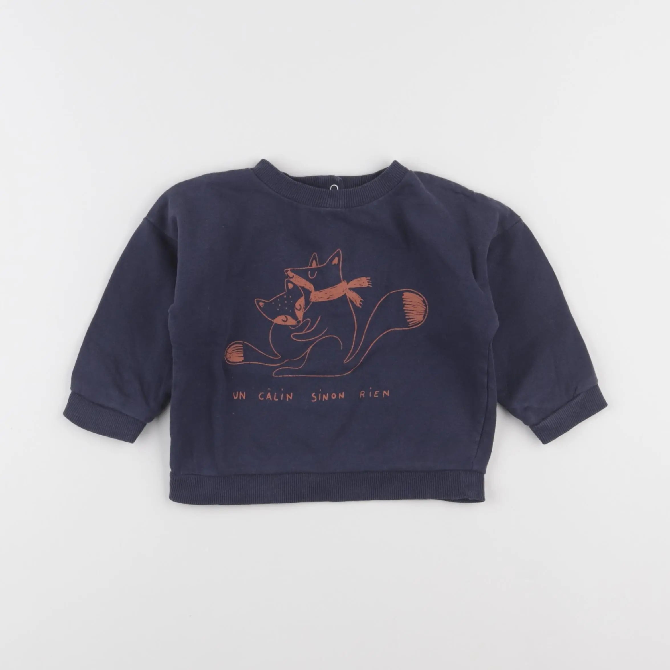 Vertbaudet - sweat bleu - 18 mois