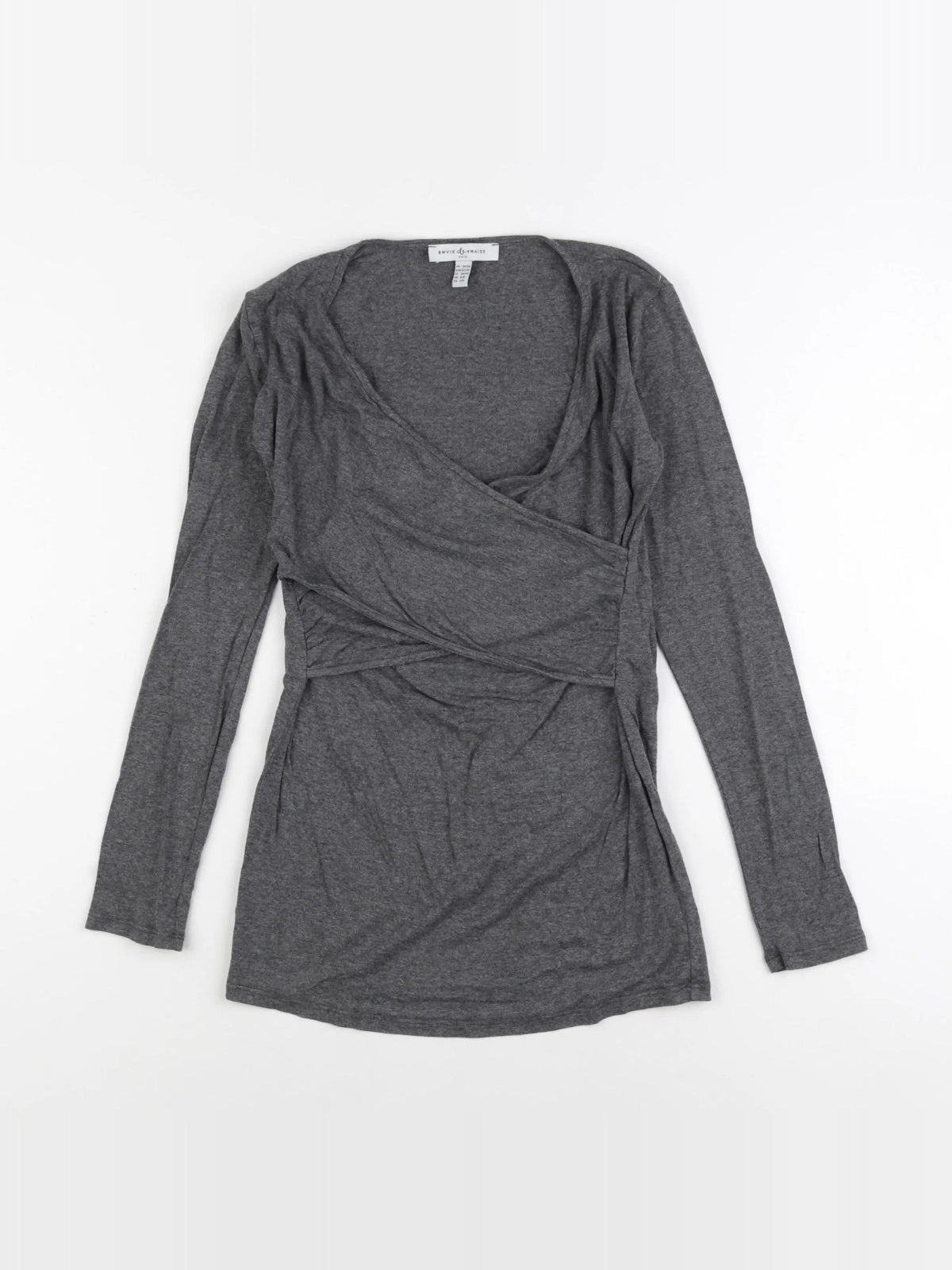 Envie de fraise - tee-shirt grossesse, allaitement gris - 34 à 36