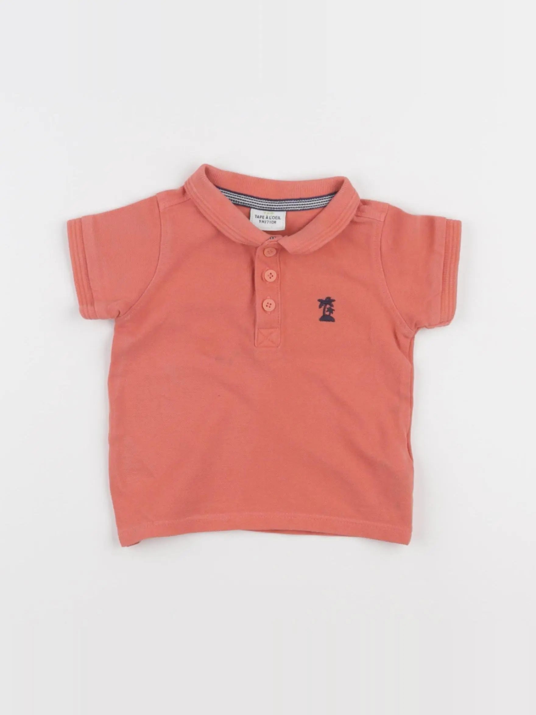 Tape à l'oeil - polo orange - 9 mois