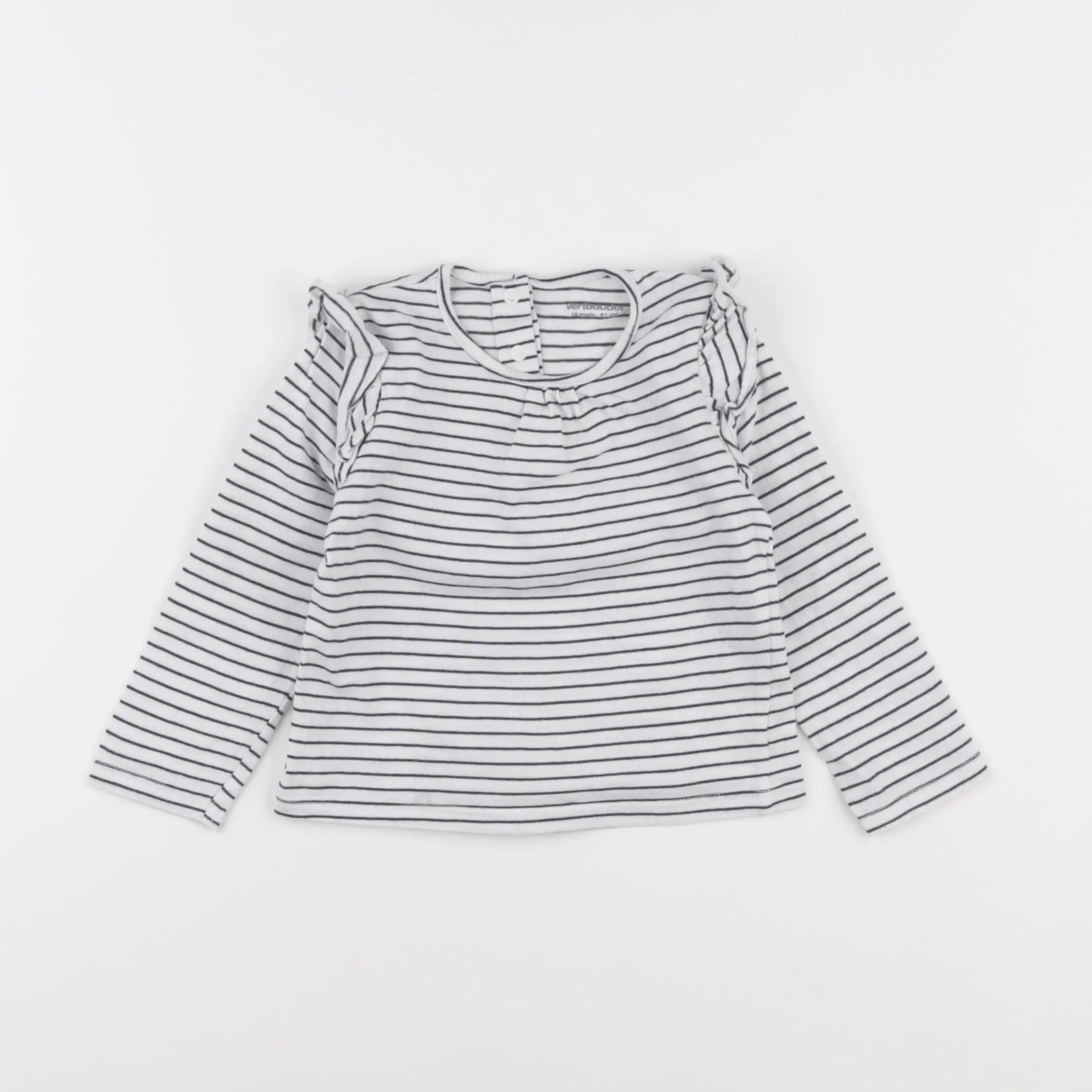 Vertbaudet - tee-shirt bleu - 18 mois