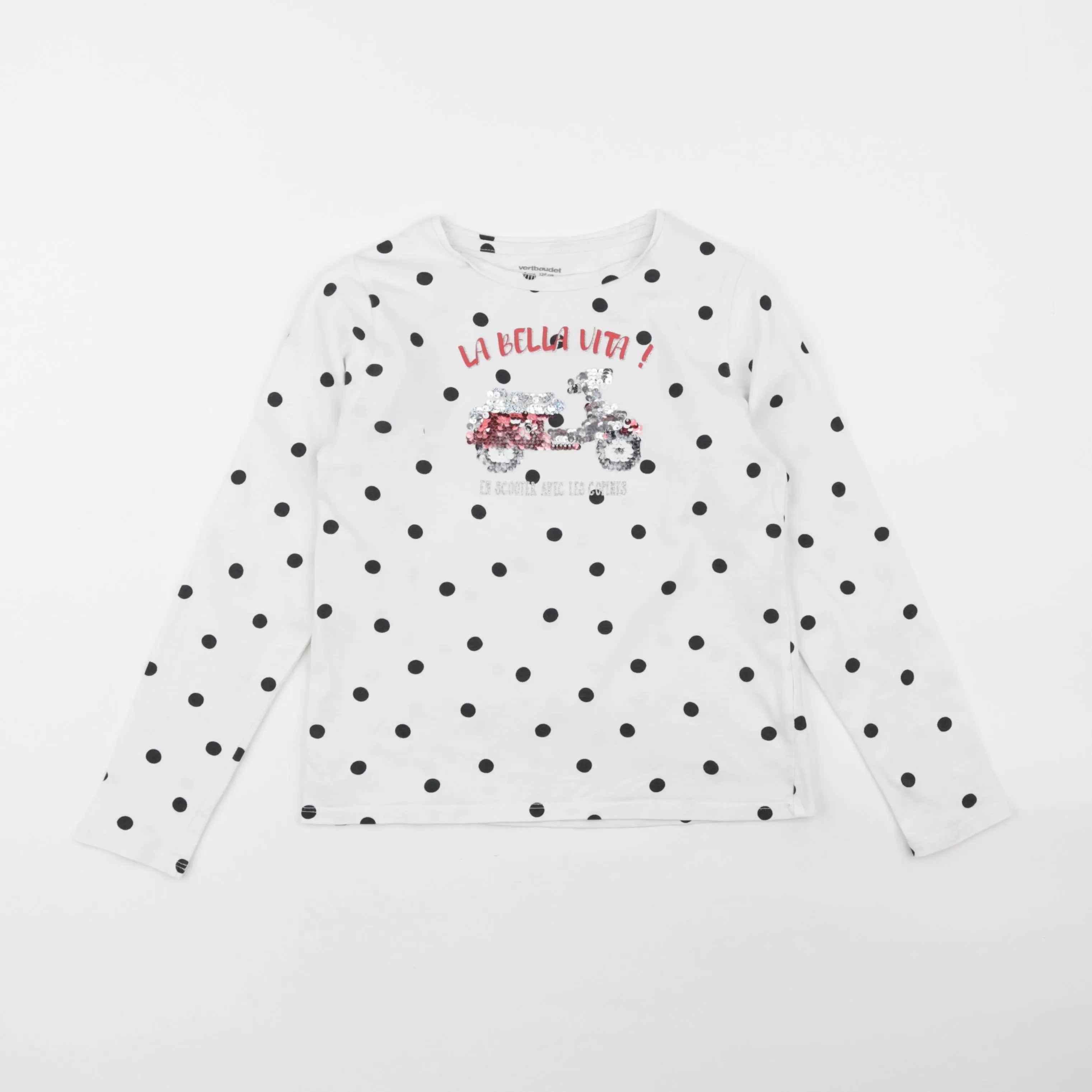 Vertbaudet - tee-shirt blanc - 8 ans