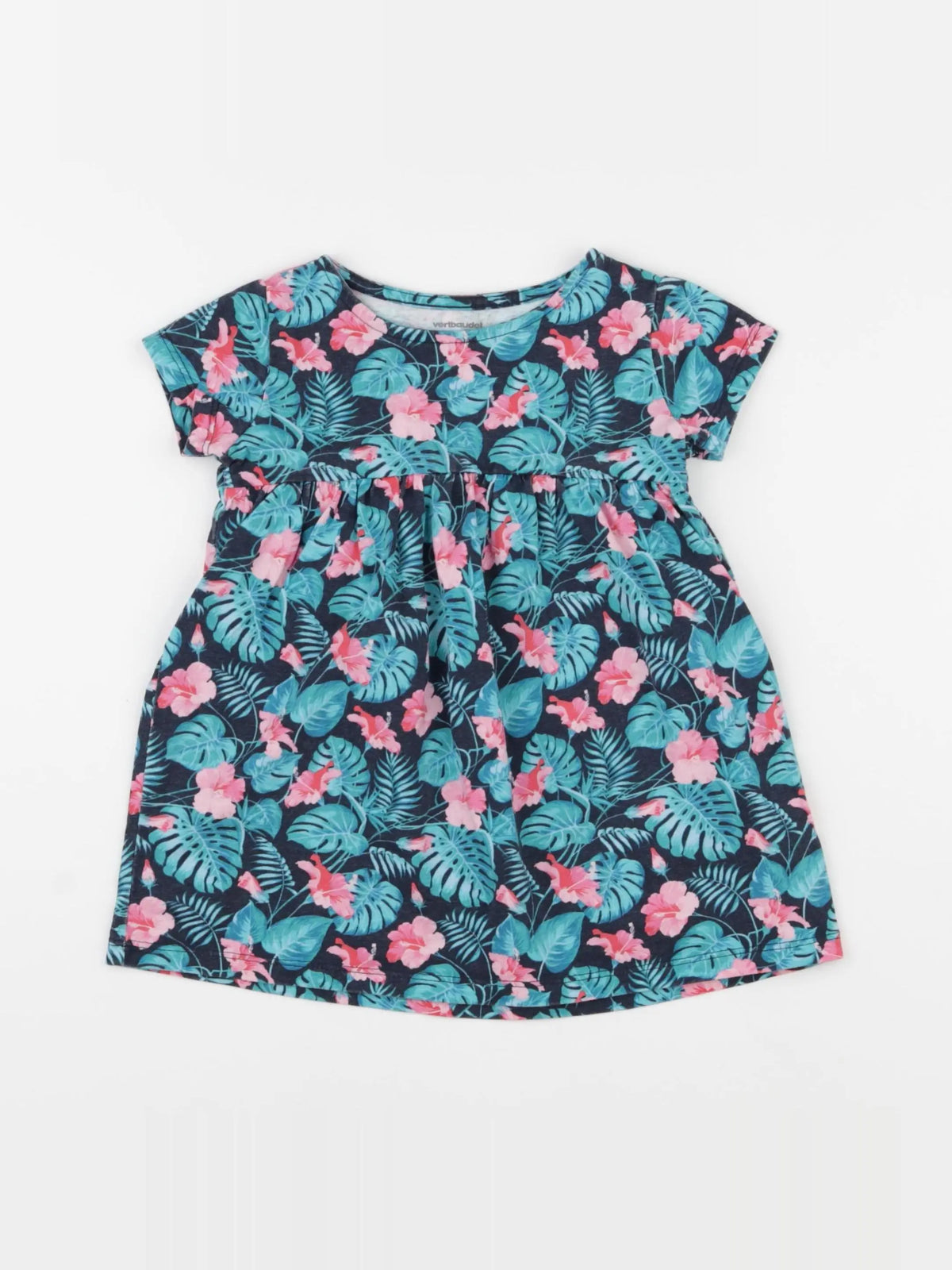 Vertbaudet - robe bleu - 2 ans