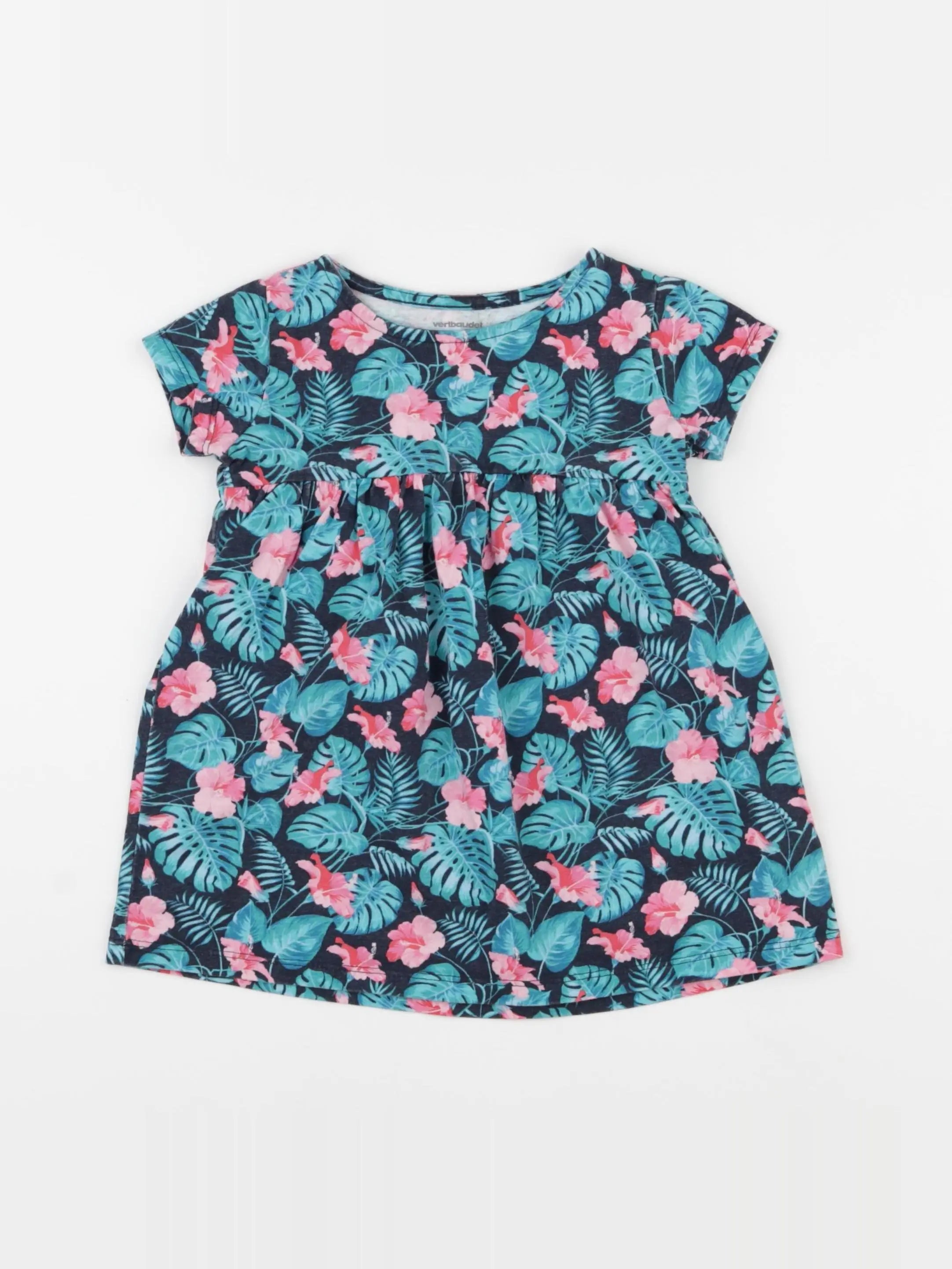 Vertbaudet - robe bleu - 2 ans