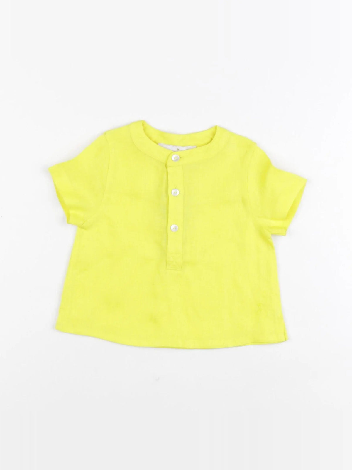 Jacadi - chemise jaune fluo - 12 mois
