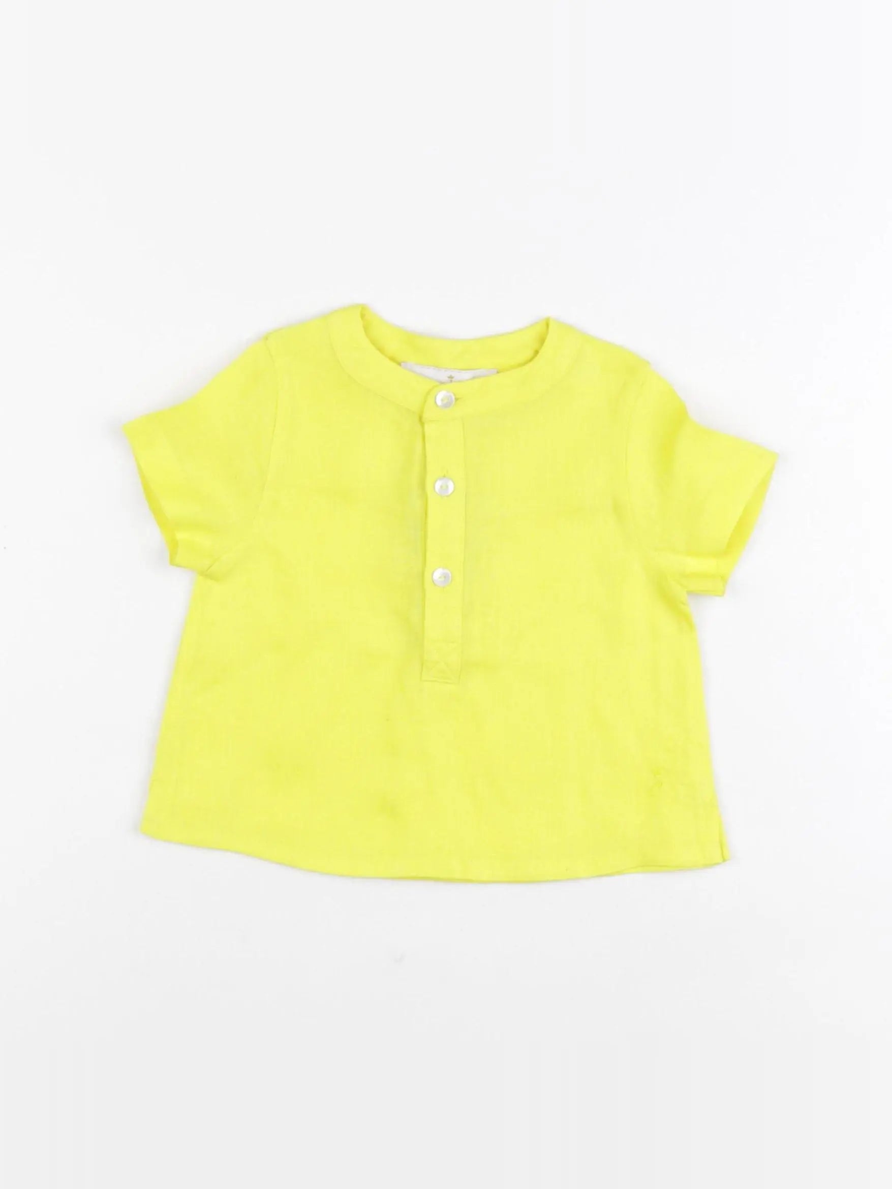 Jacadi - chemise jaune fluo - 12 mois