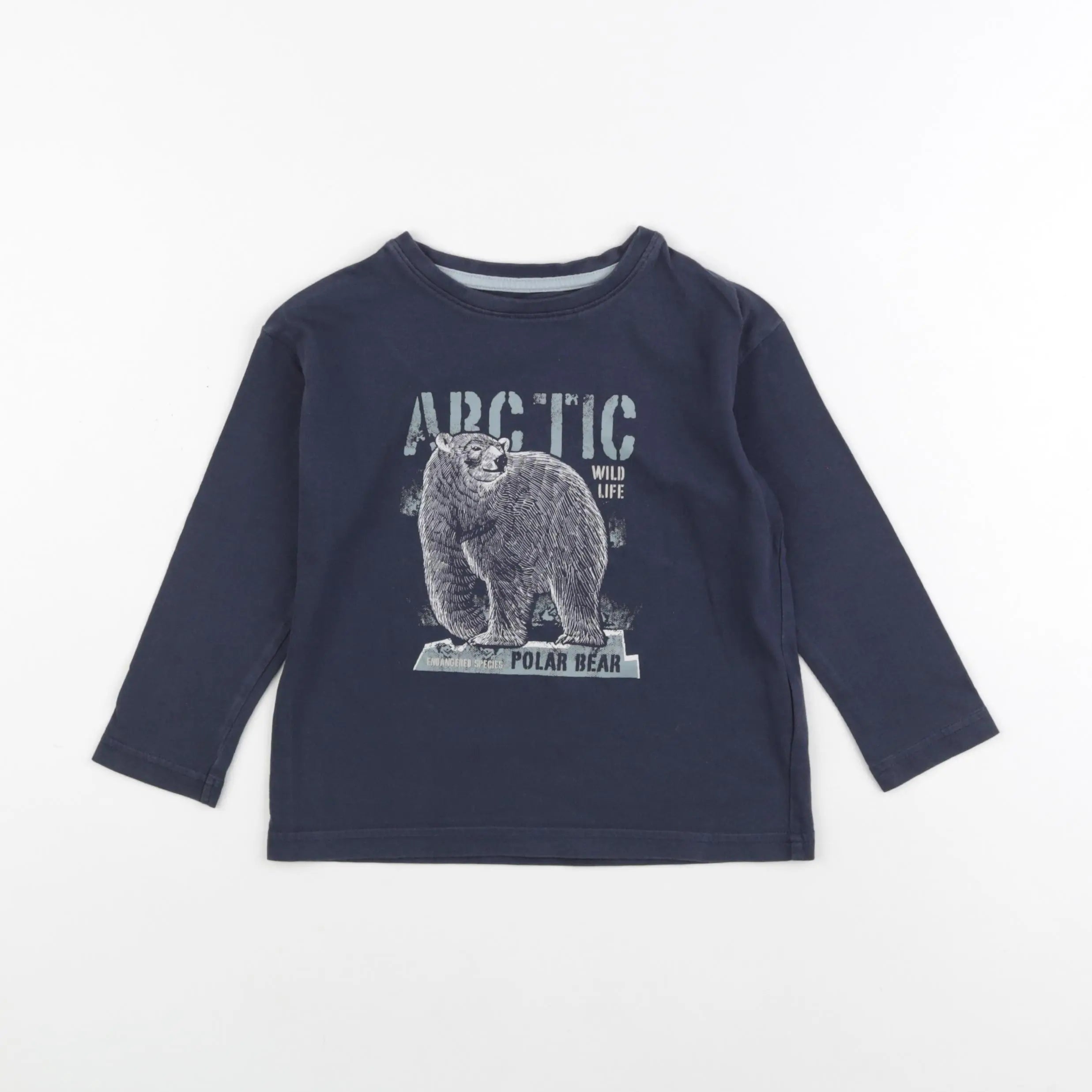 Vertbaudet - tee-shirt bleu - 4 ans