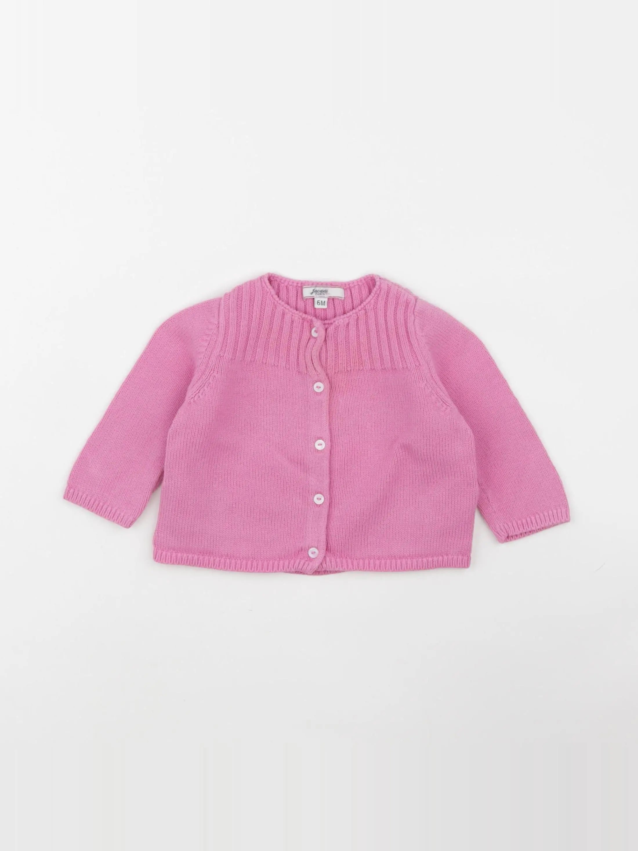 Jacadi - gilet rose - 6 mois