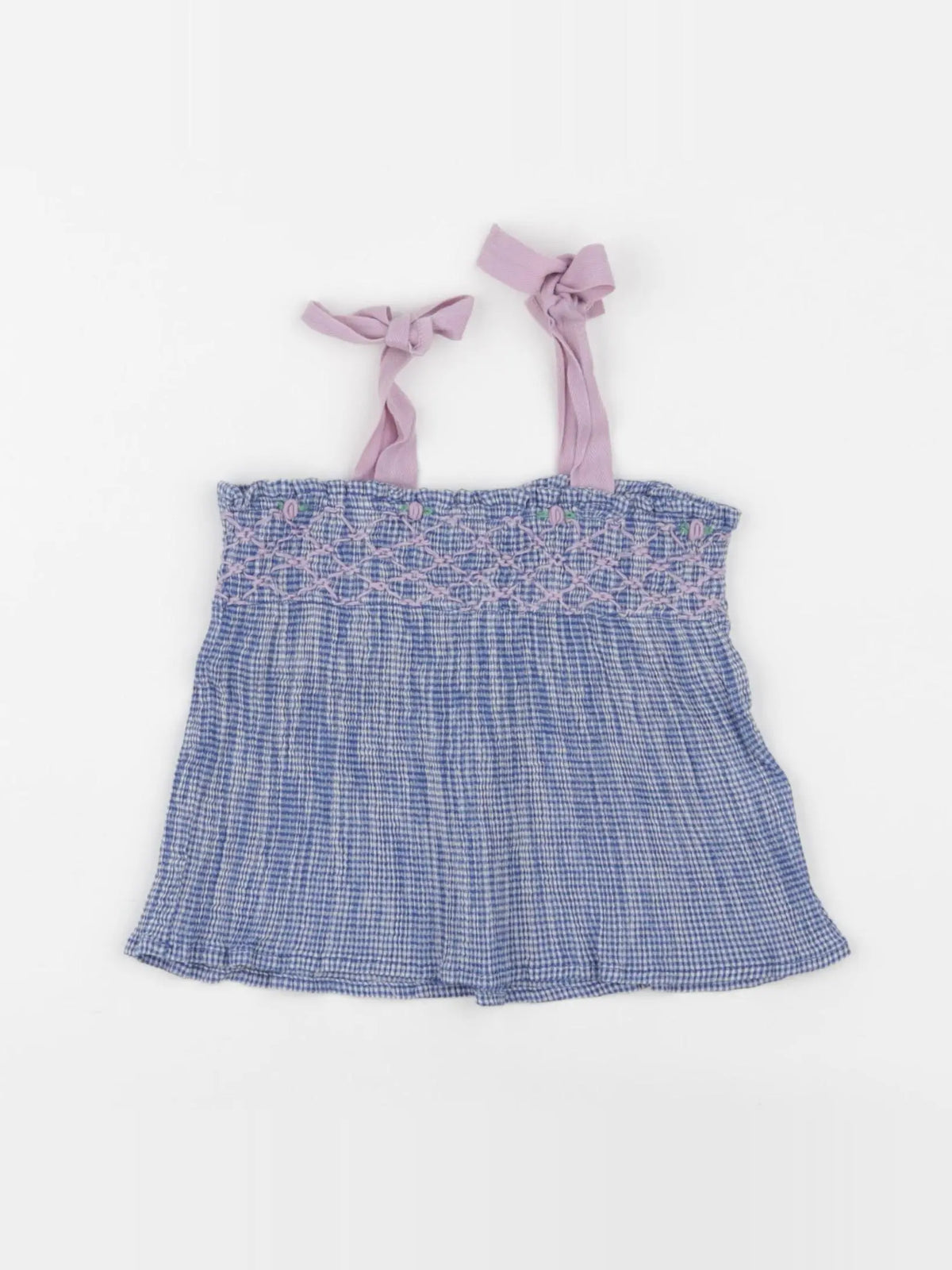 Emile et Ida - blouse bleu - 6 mois
