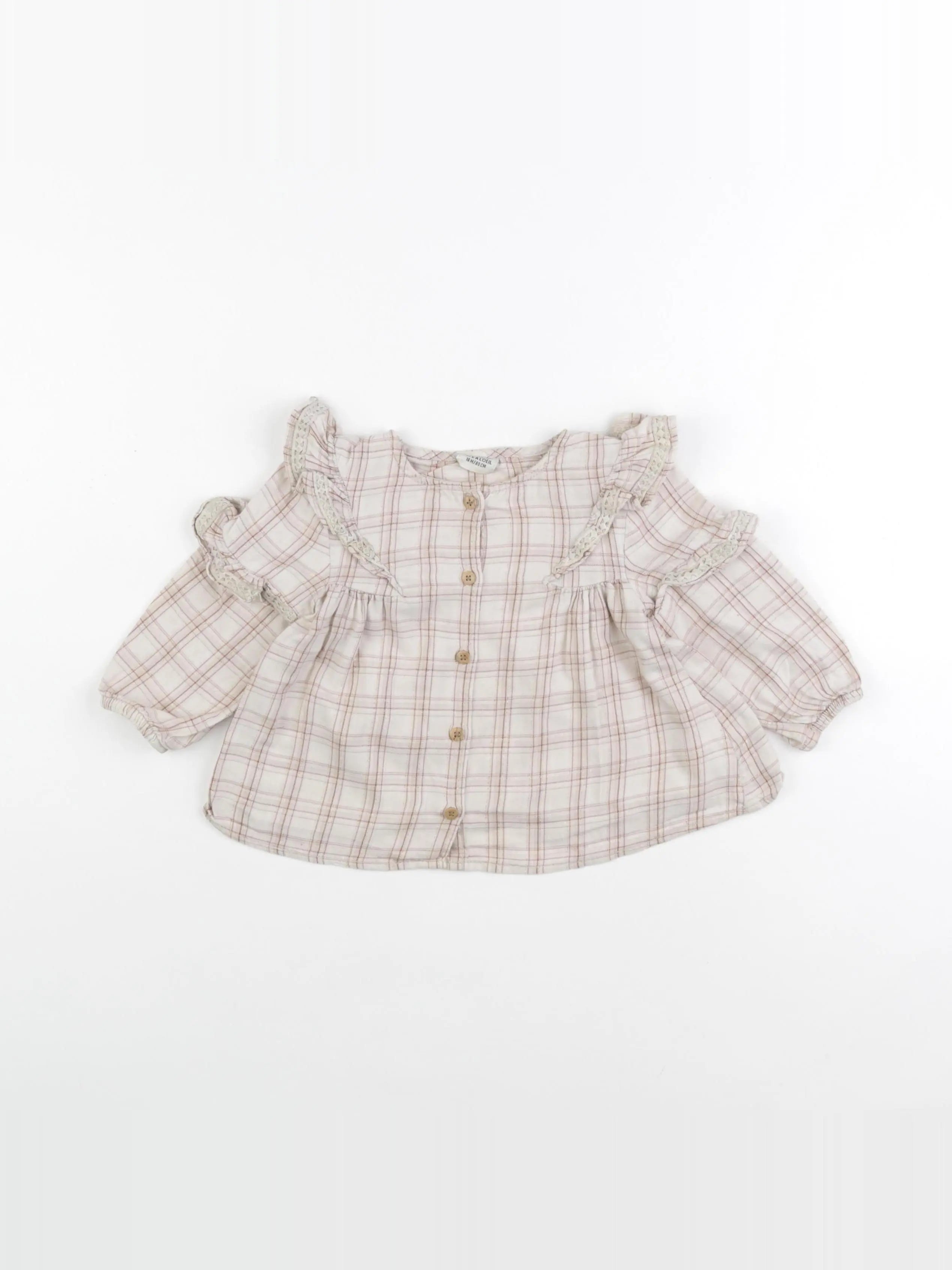 Tape à l'oeil - blouse beige - 18 mois