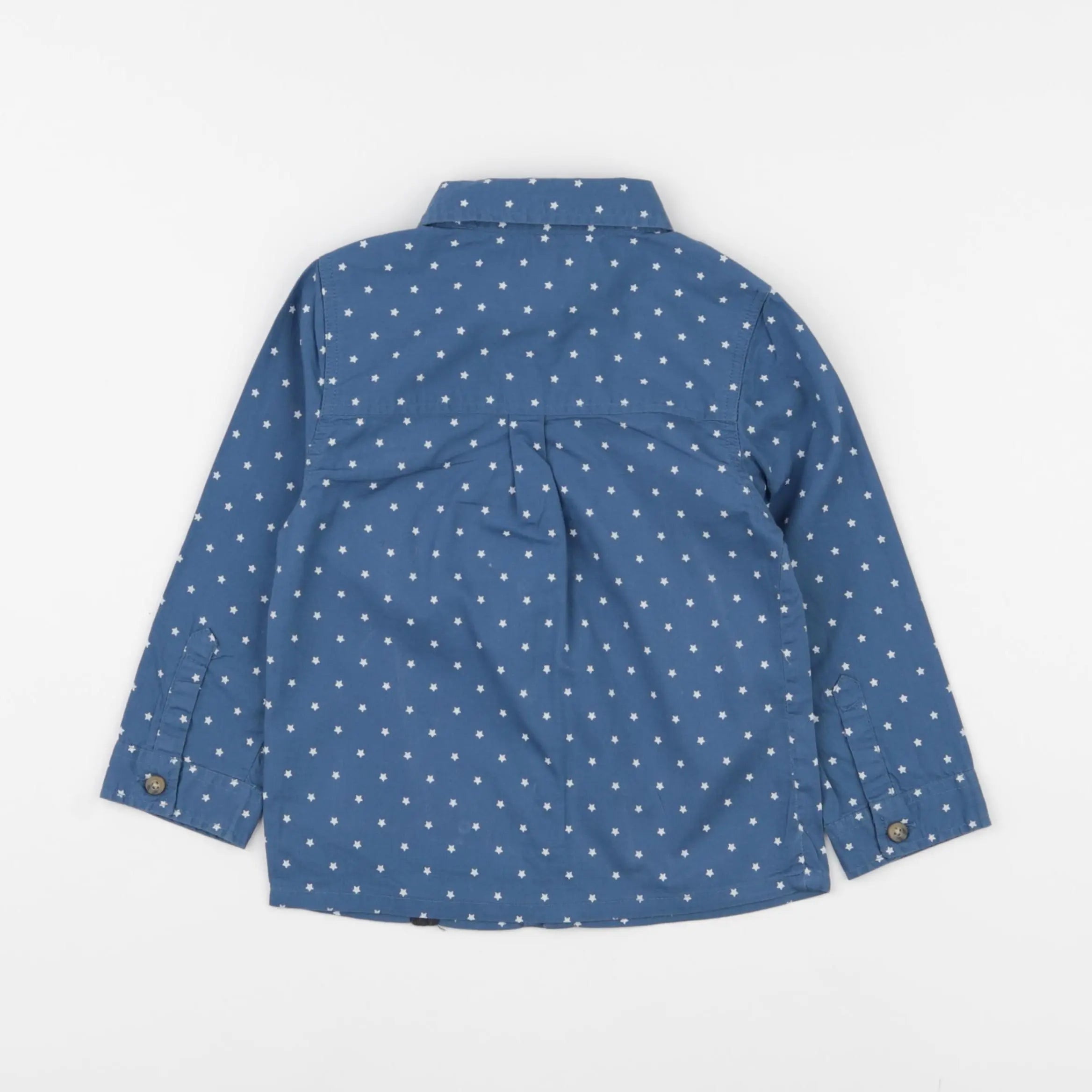 Vertbaudet - chemise bleu - 24 mois