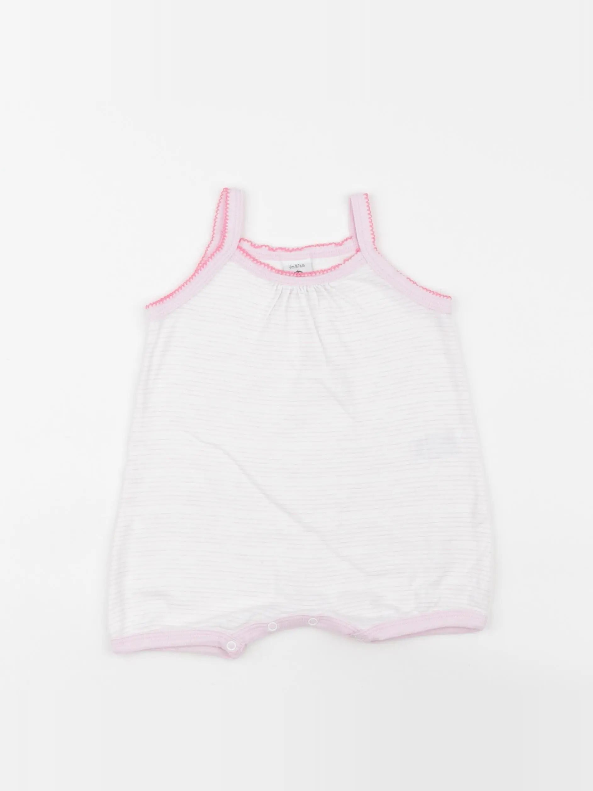 Petit Bateau - combinaison rose - 6 mois