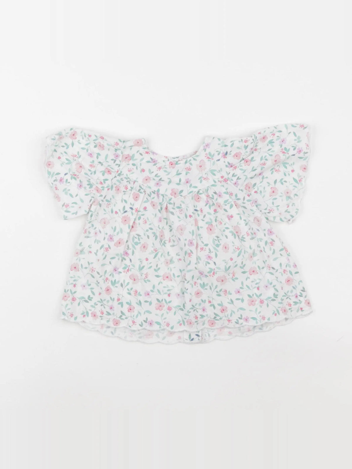 Vertbaudet - blouse blanc - 9 mois