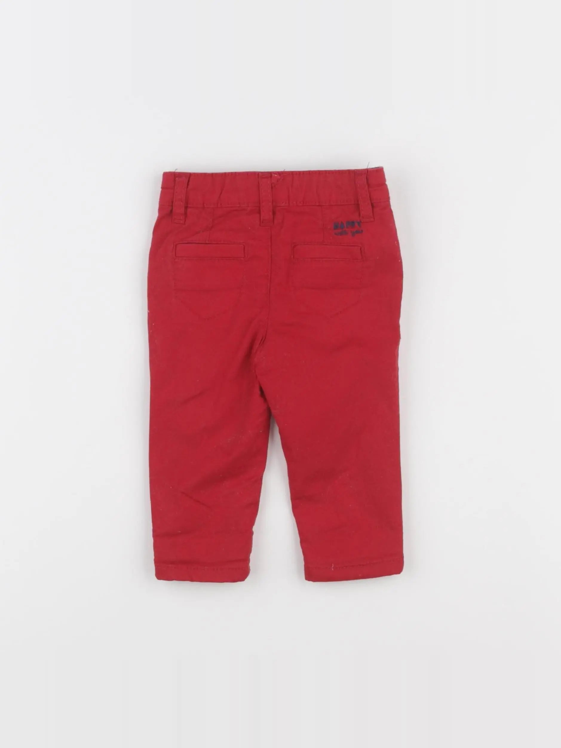 Tape à l'oeil - pantalon rouge - 3 mois