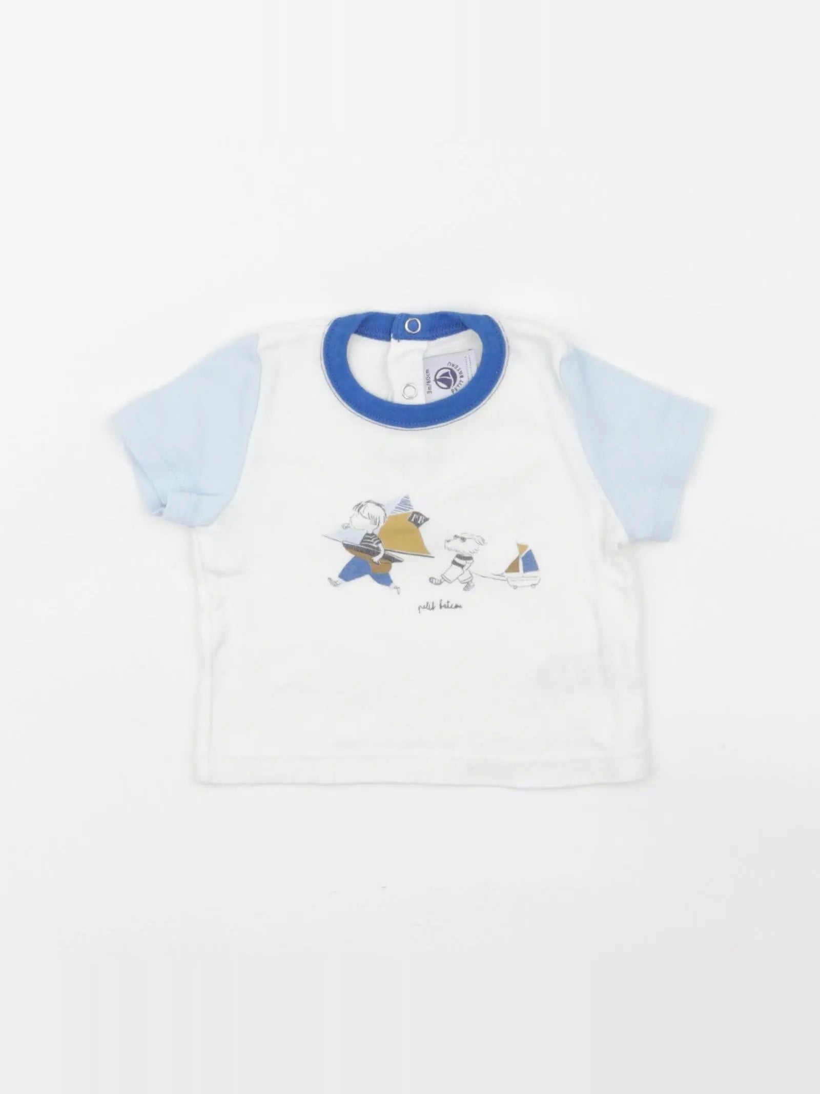 Petit Bateau - tee-shirt beige - 3 mois